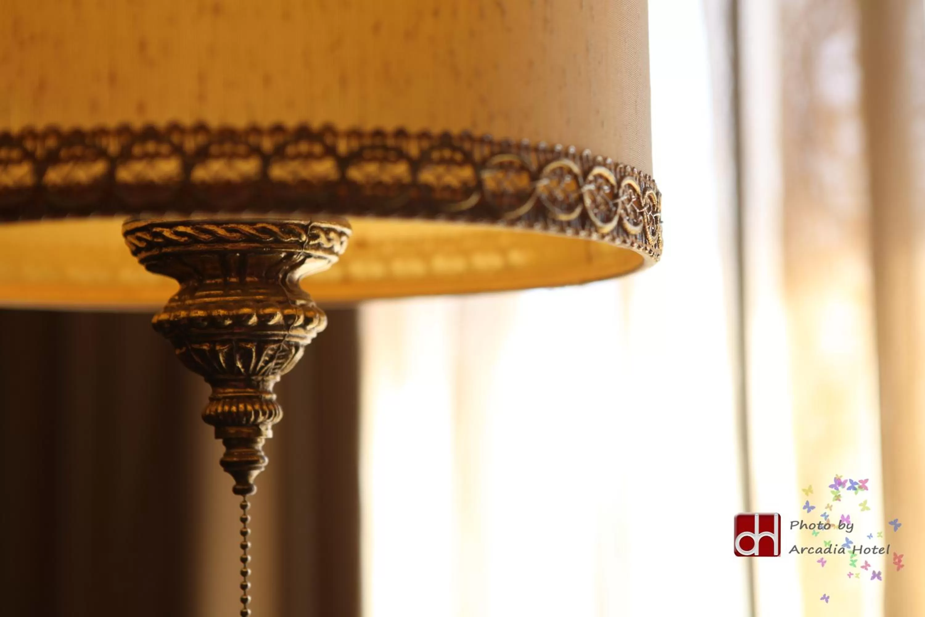 Decorative detail in Arcadia Hotel