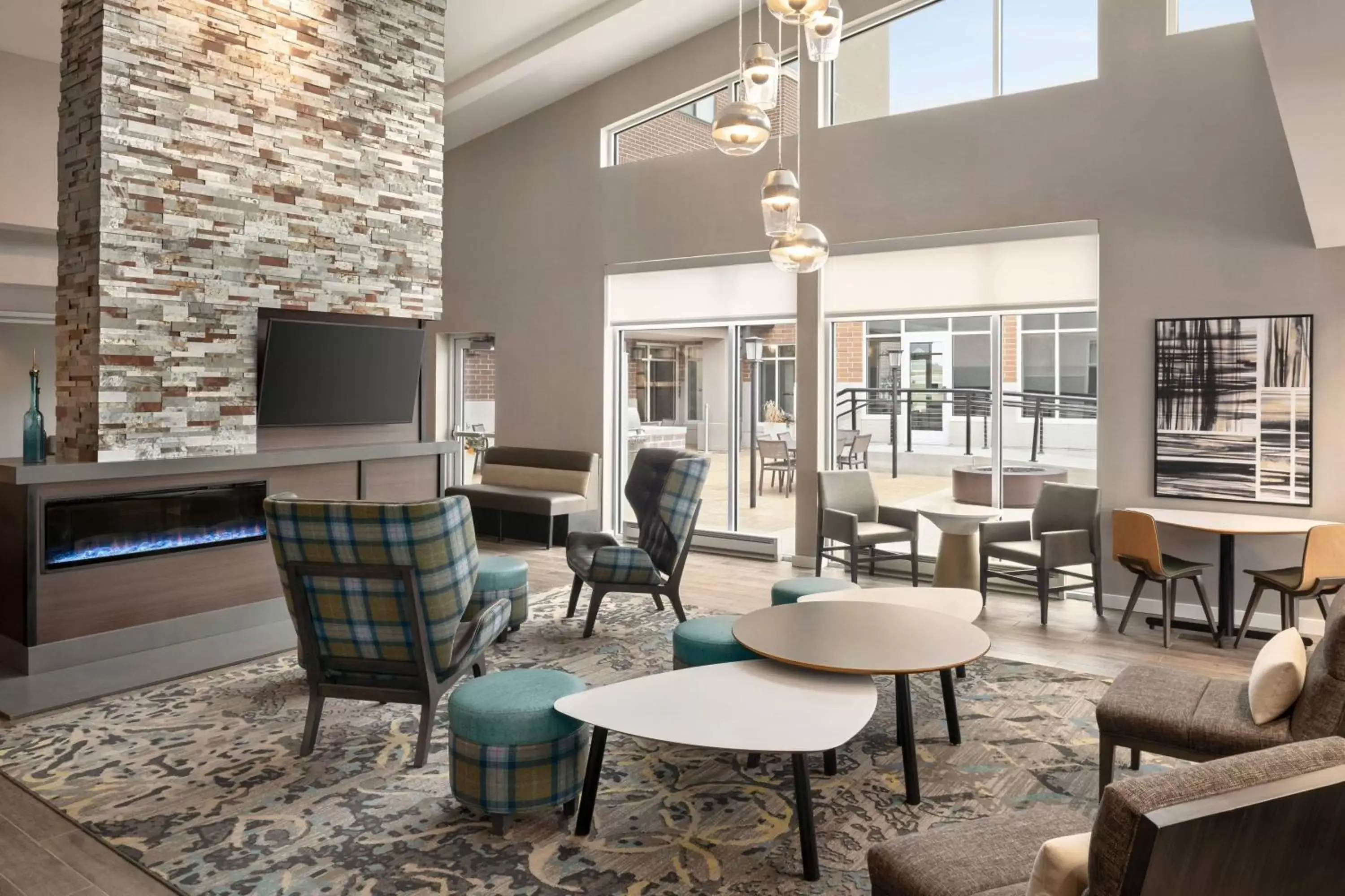 Lobby or reception, Lounge/Bar in Residence Inn by Marriott Des Moines Ankeny