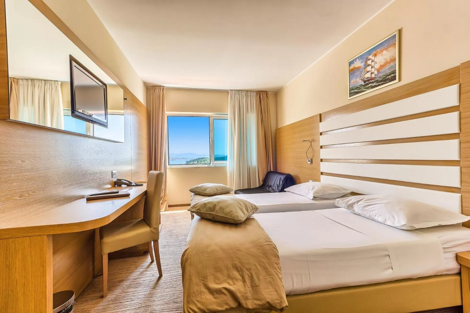 Bed in Hotel Panorama