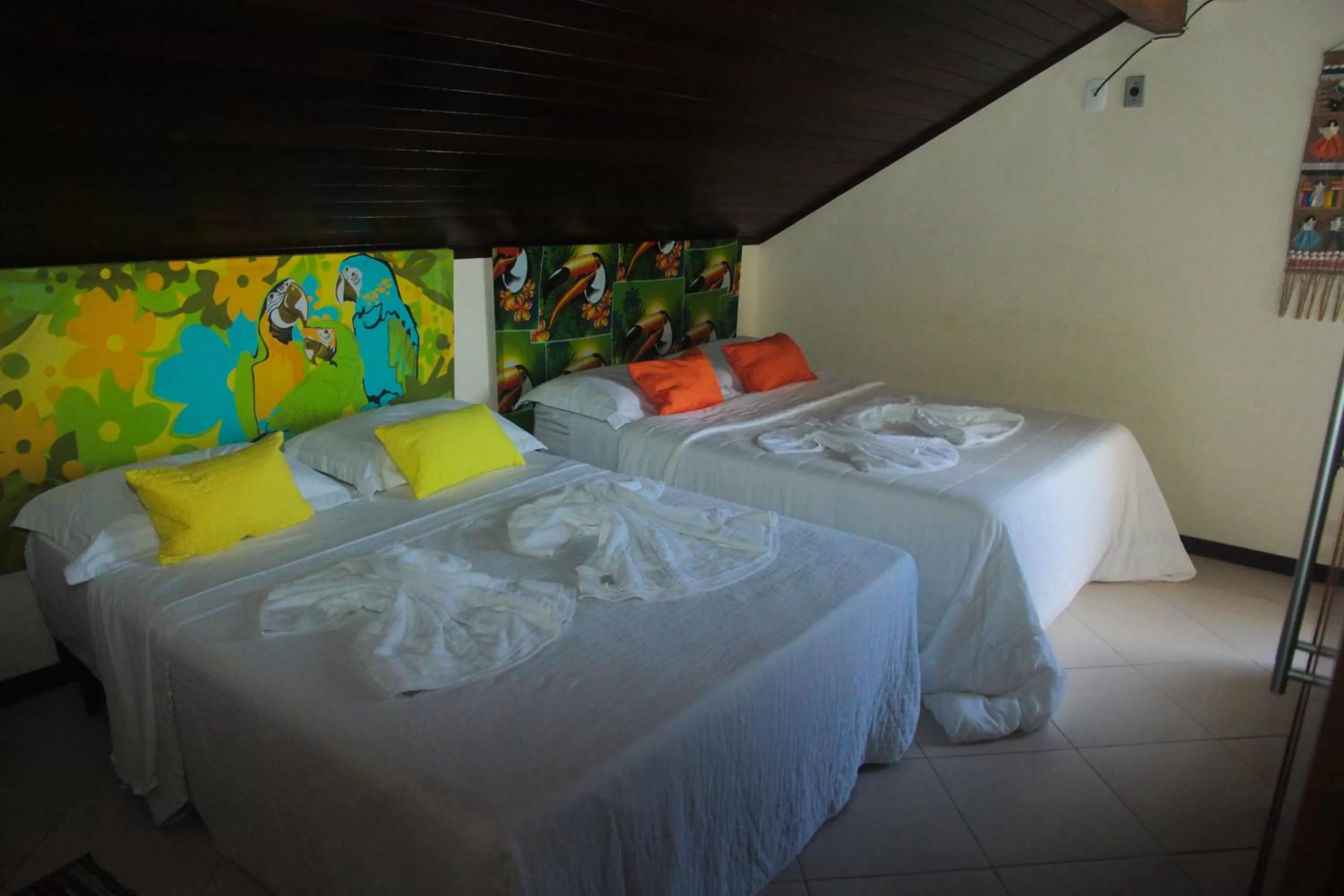 Bed in Pousada OceAnas Frente Mar Estaleiro