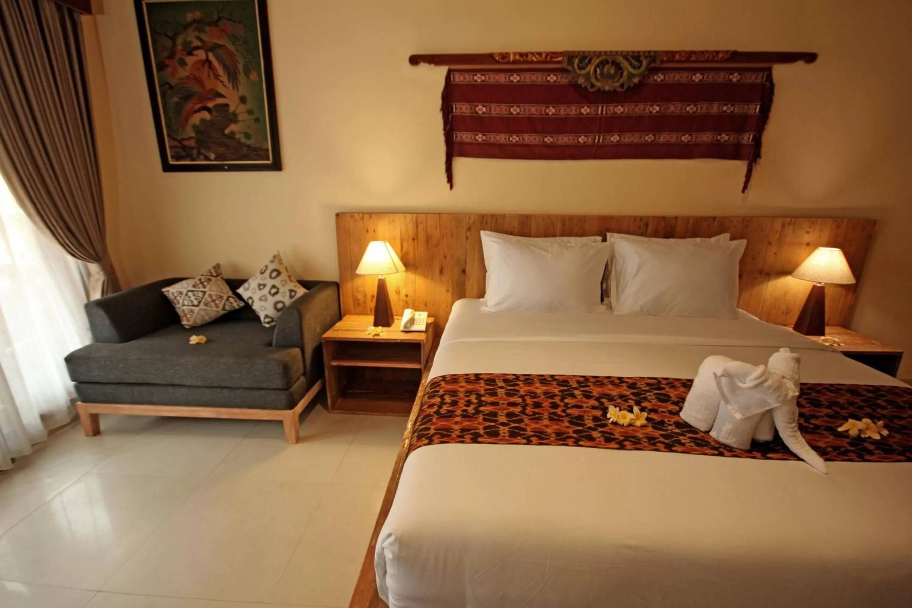 Bed in Mina Pelasa Hotel