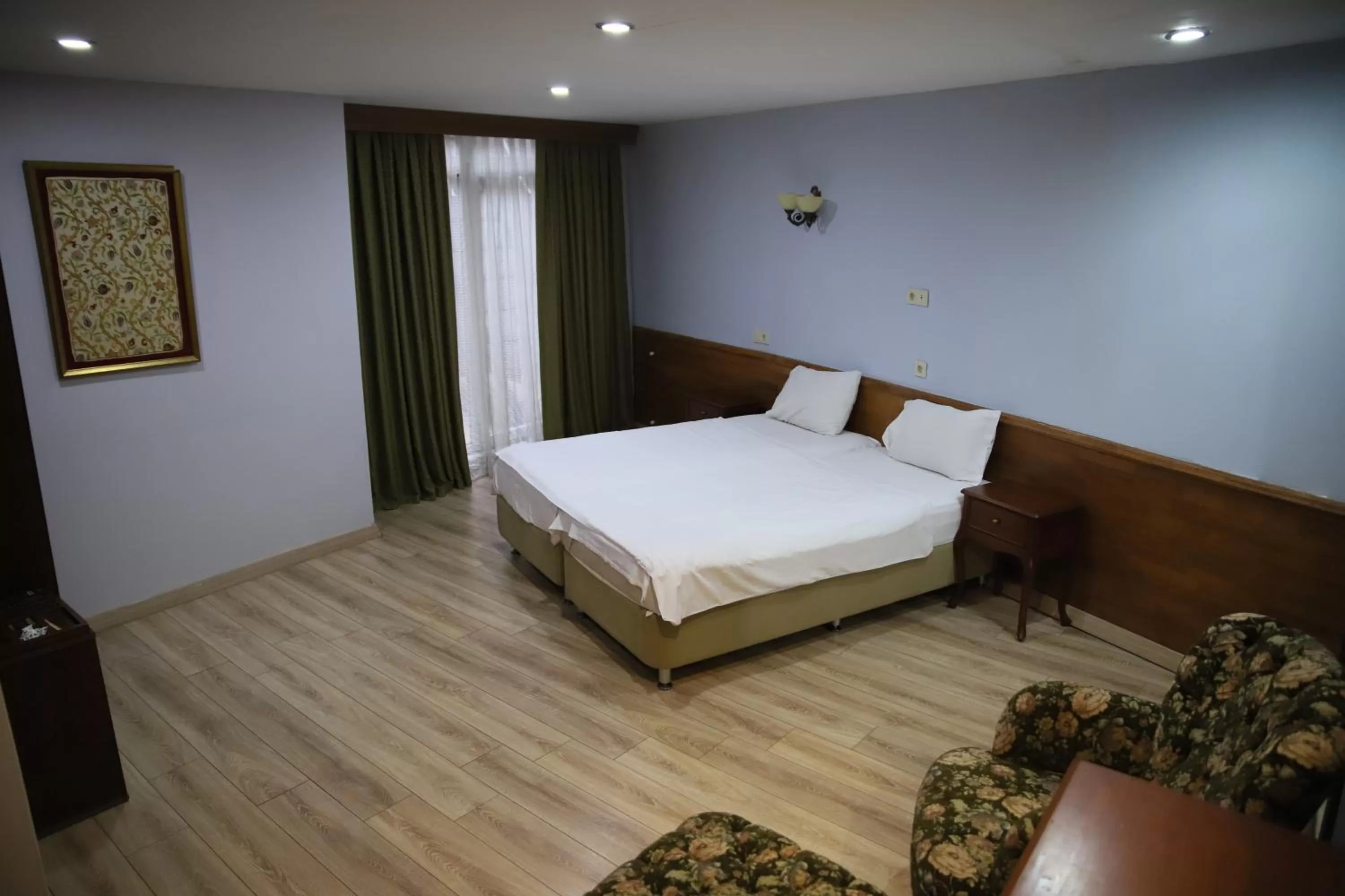 Bed in Basileus Hotel