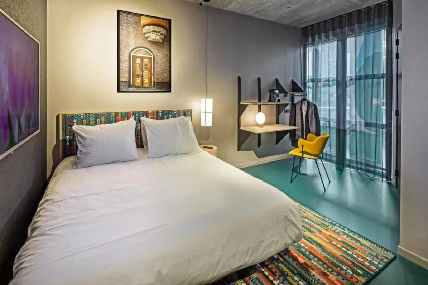 Double room with indoor view (accessible bathroom) in The Florian Amsterdam Airport