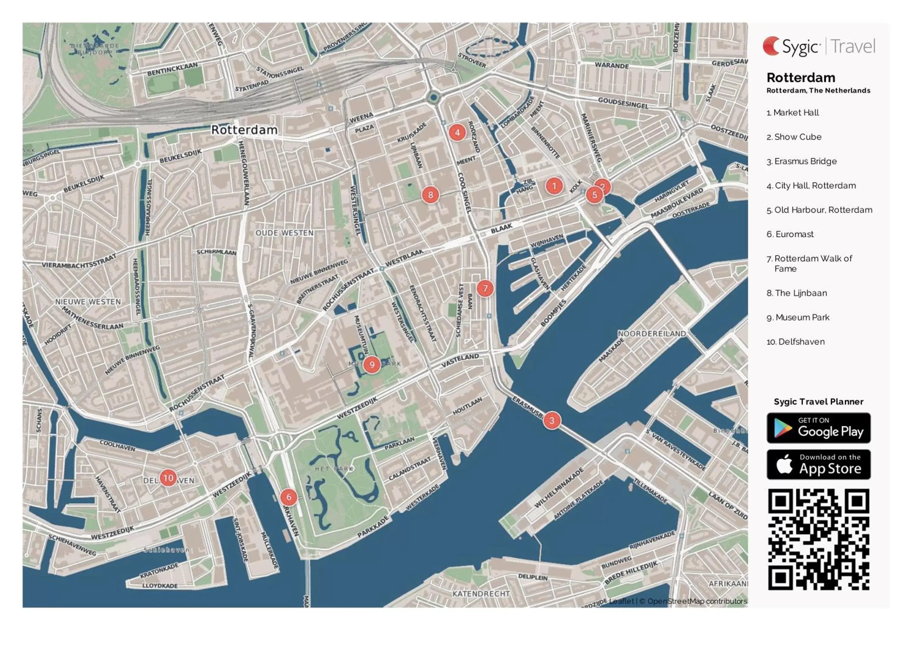 Nearby landmark, Bird's-eye View in Bed and Breakfast Rotterdam