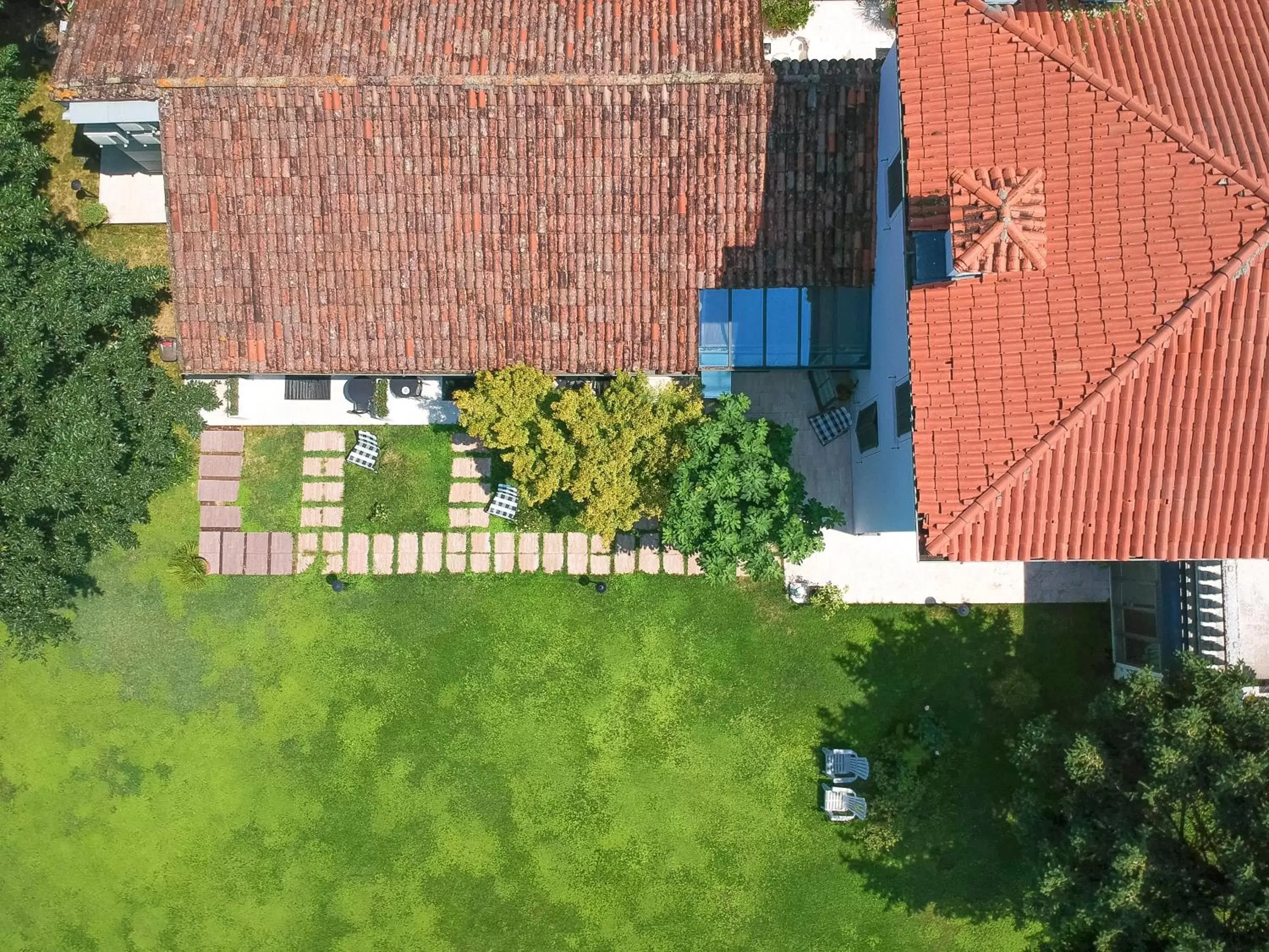 Bird's-eye View in Villa Franca in Franciacorta