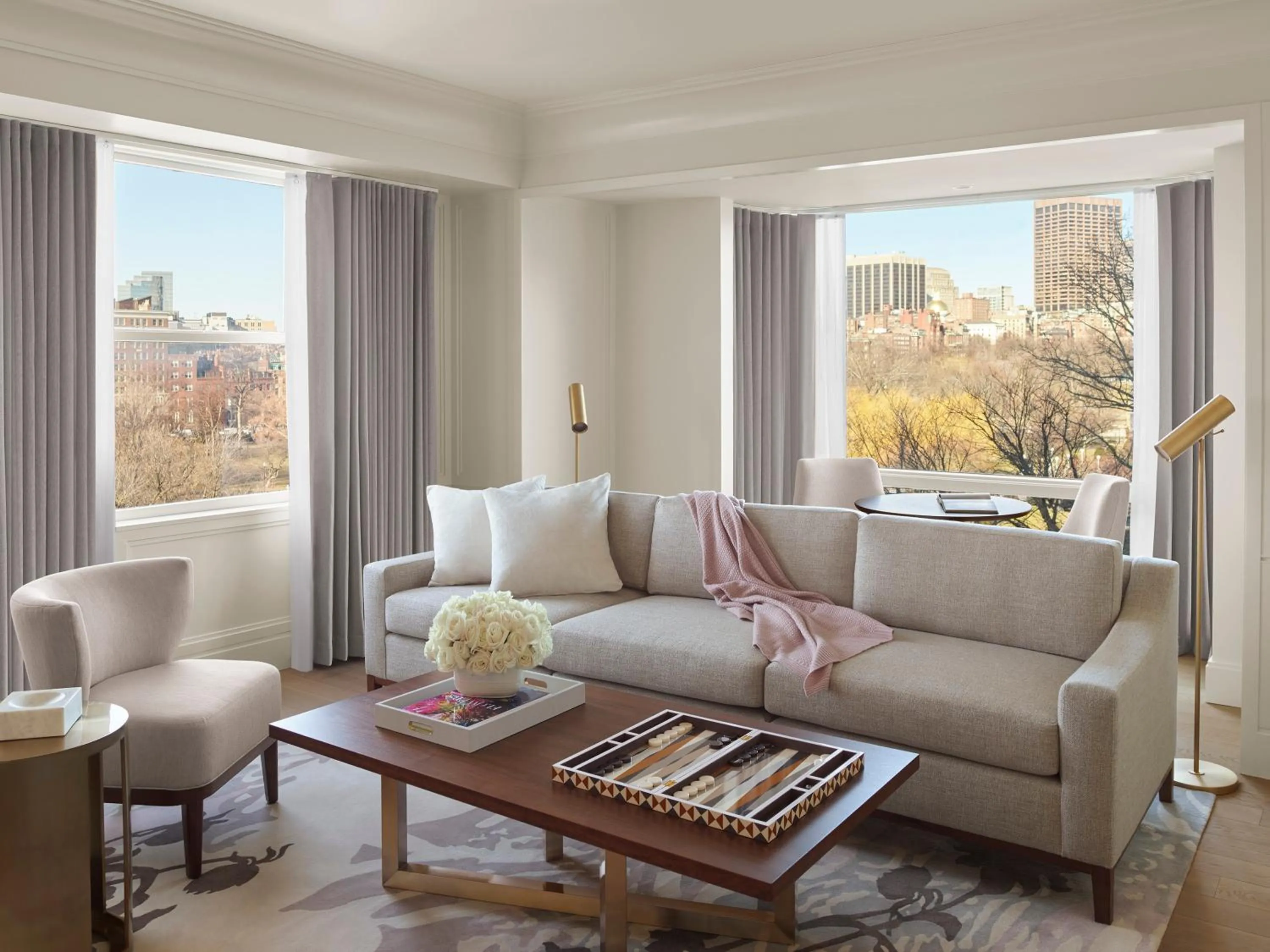 Living room in The Newbury Boston