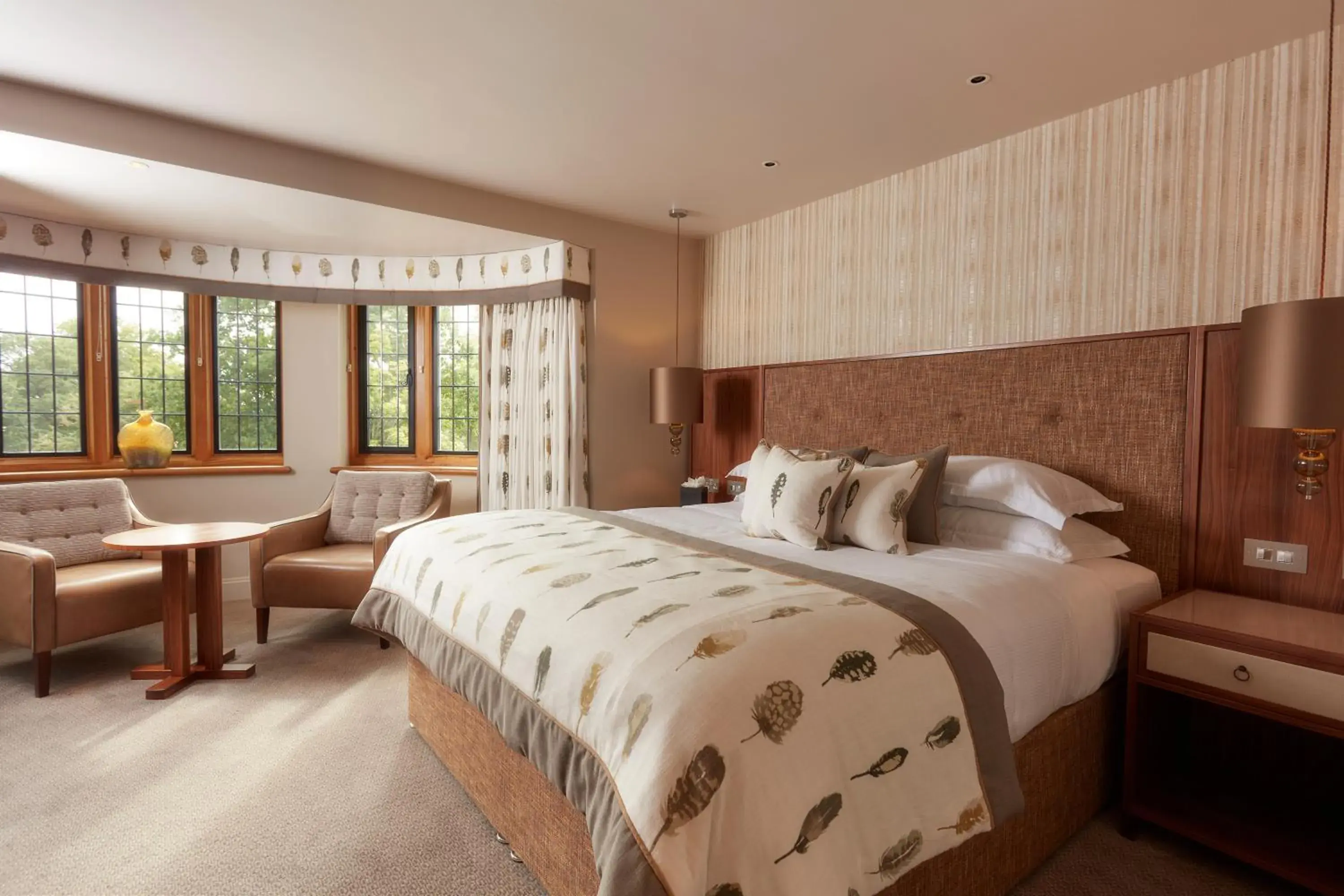 Bedroom, Bed in Mallory Court Country House Hotel & Spa Bedroom, Bed in Mallory Court Country House Hotel & Spa