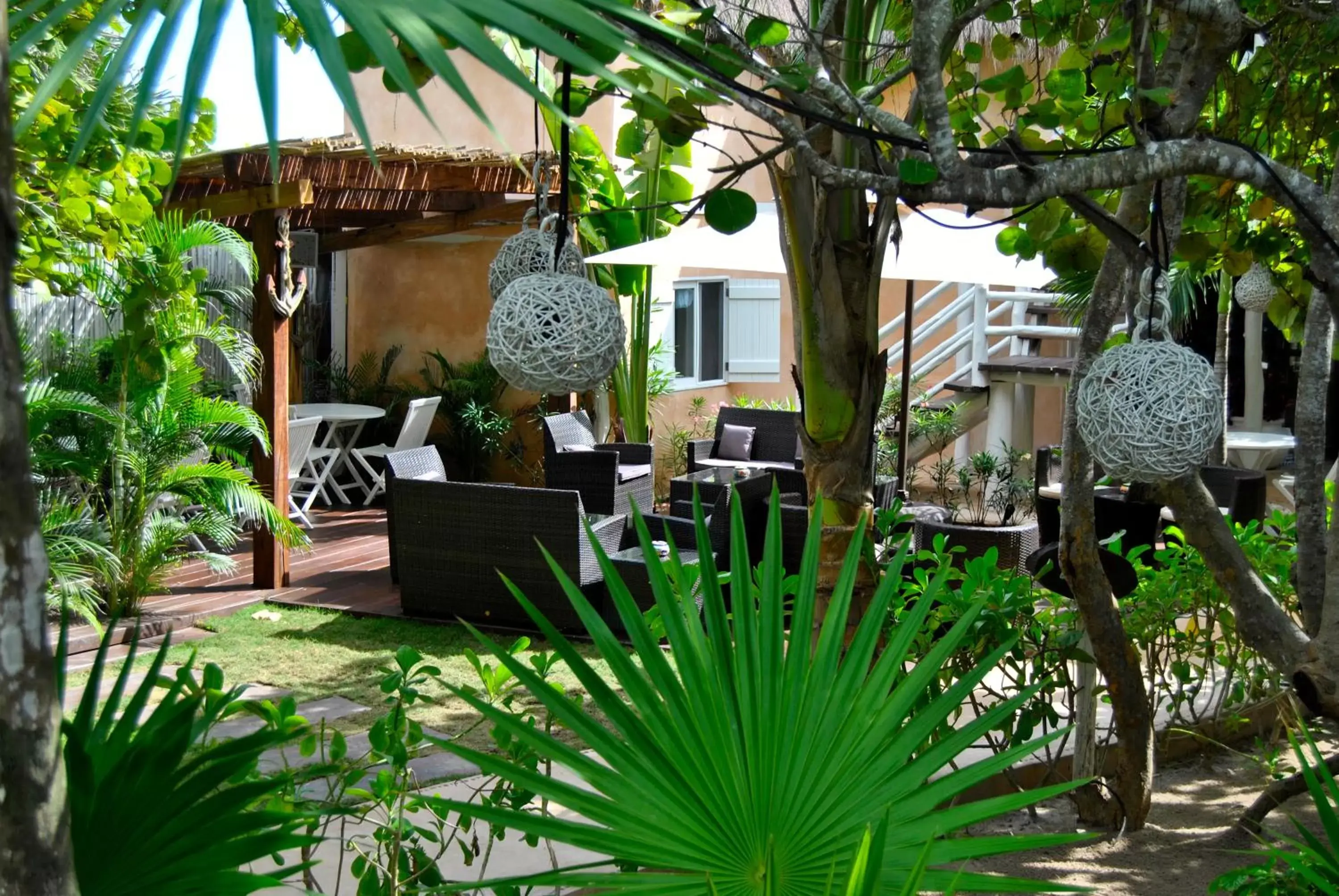 Patio in Villa Las Estrellas Tulum - located at the party zone