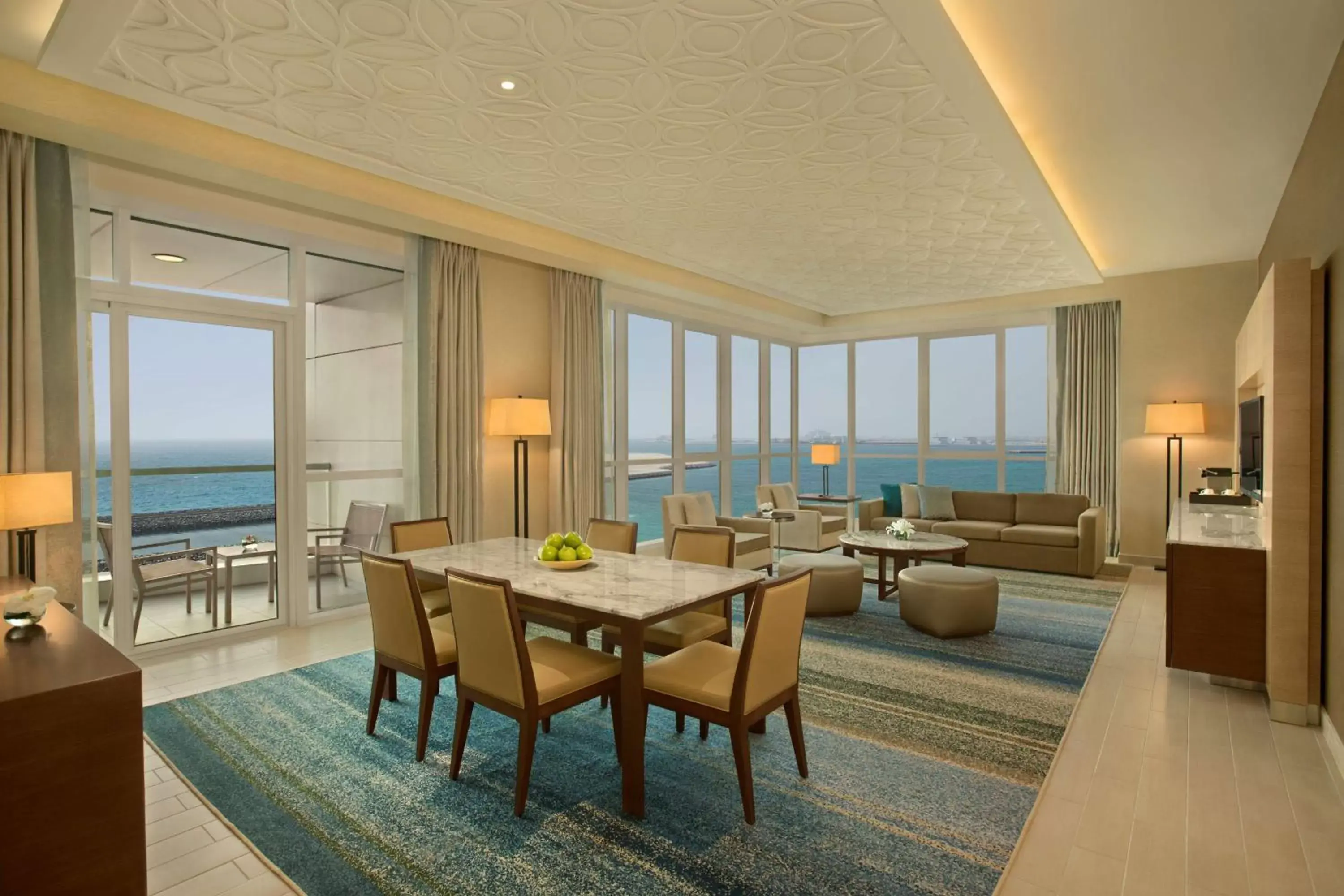 Living room in DoubleTree by Hilton Dubai Jumeirah Beach