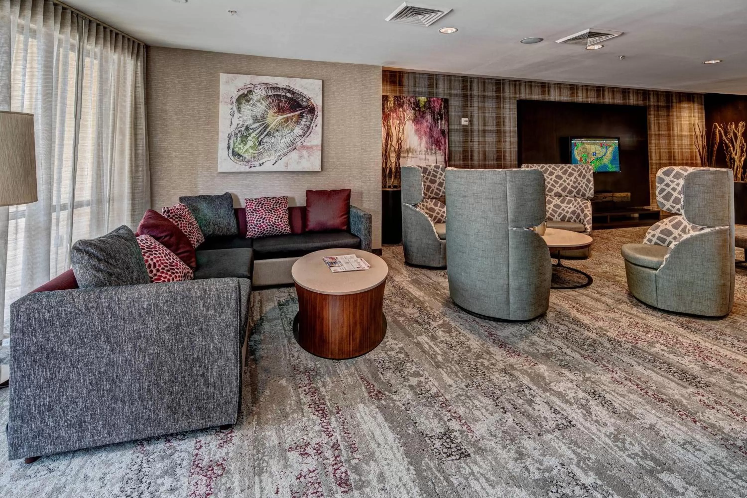 Lobby or reception in Courtyard by Marriott Troy