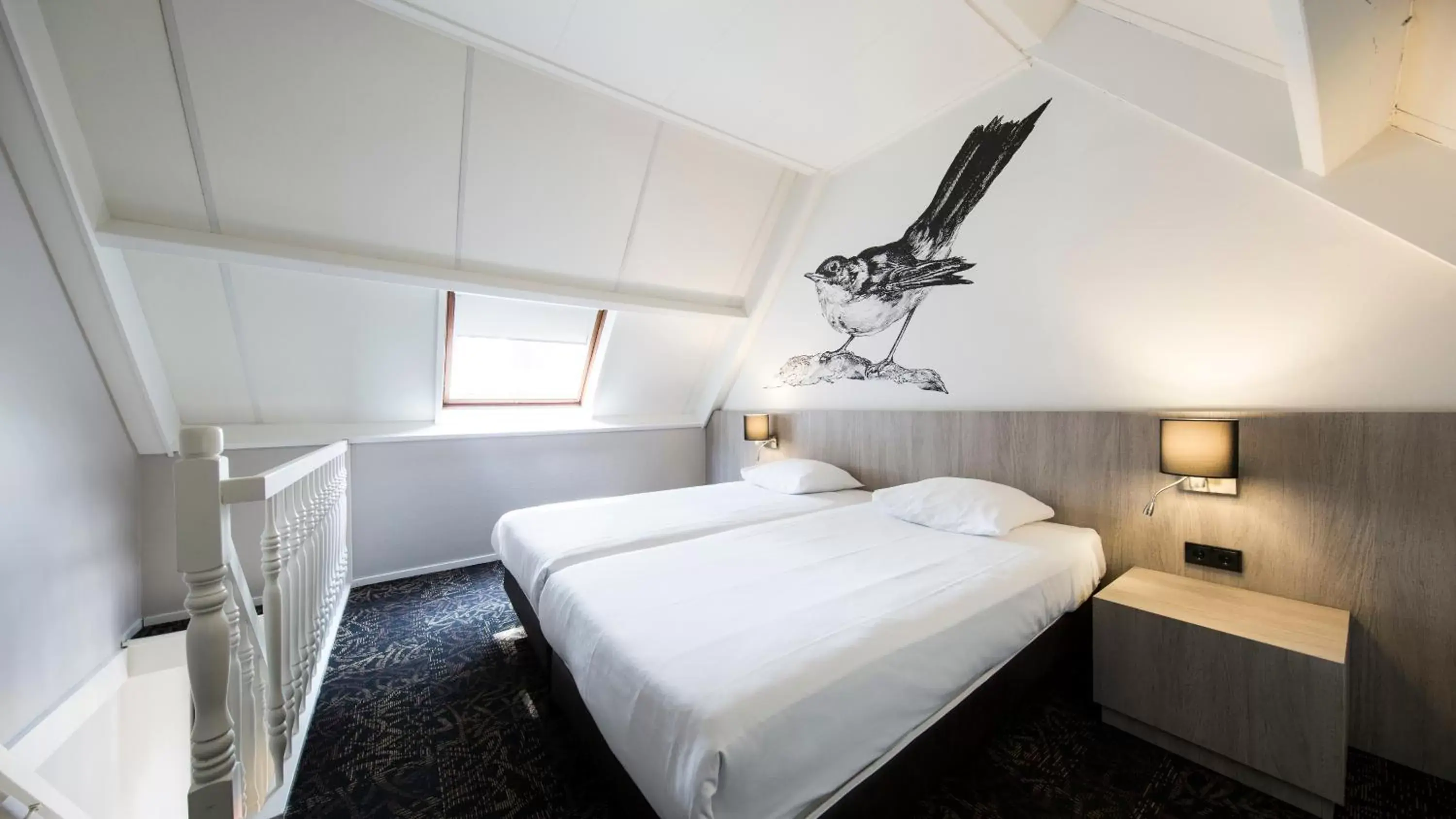 Bedroom in Fletcher Hotel-Restaurant De Broeierd-Enschede