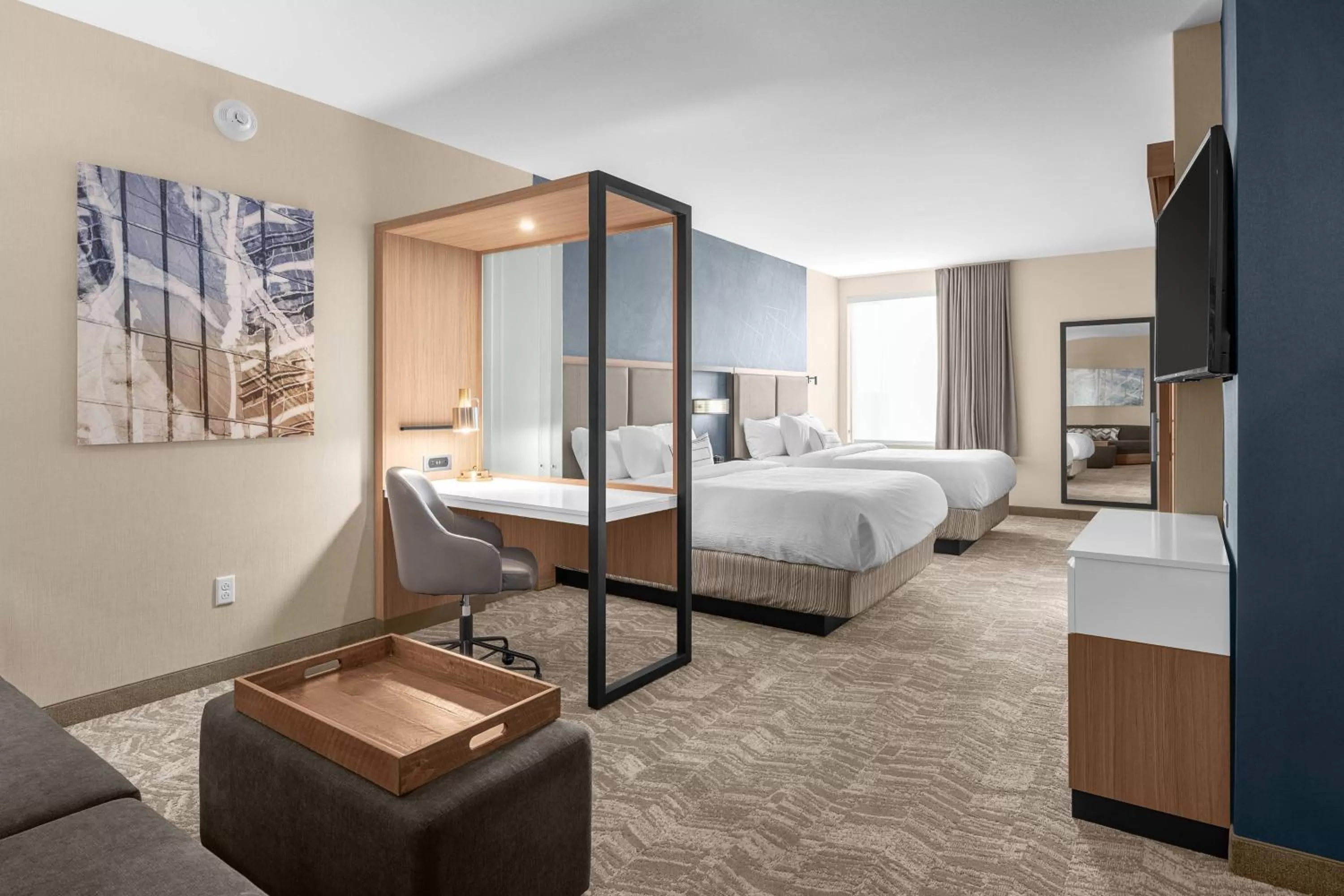 Studio with Two Queen Beds and Trundle Bed - Hearing Accessible in SpringHill Suites by Marriott Jackson