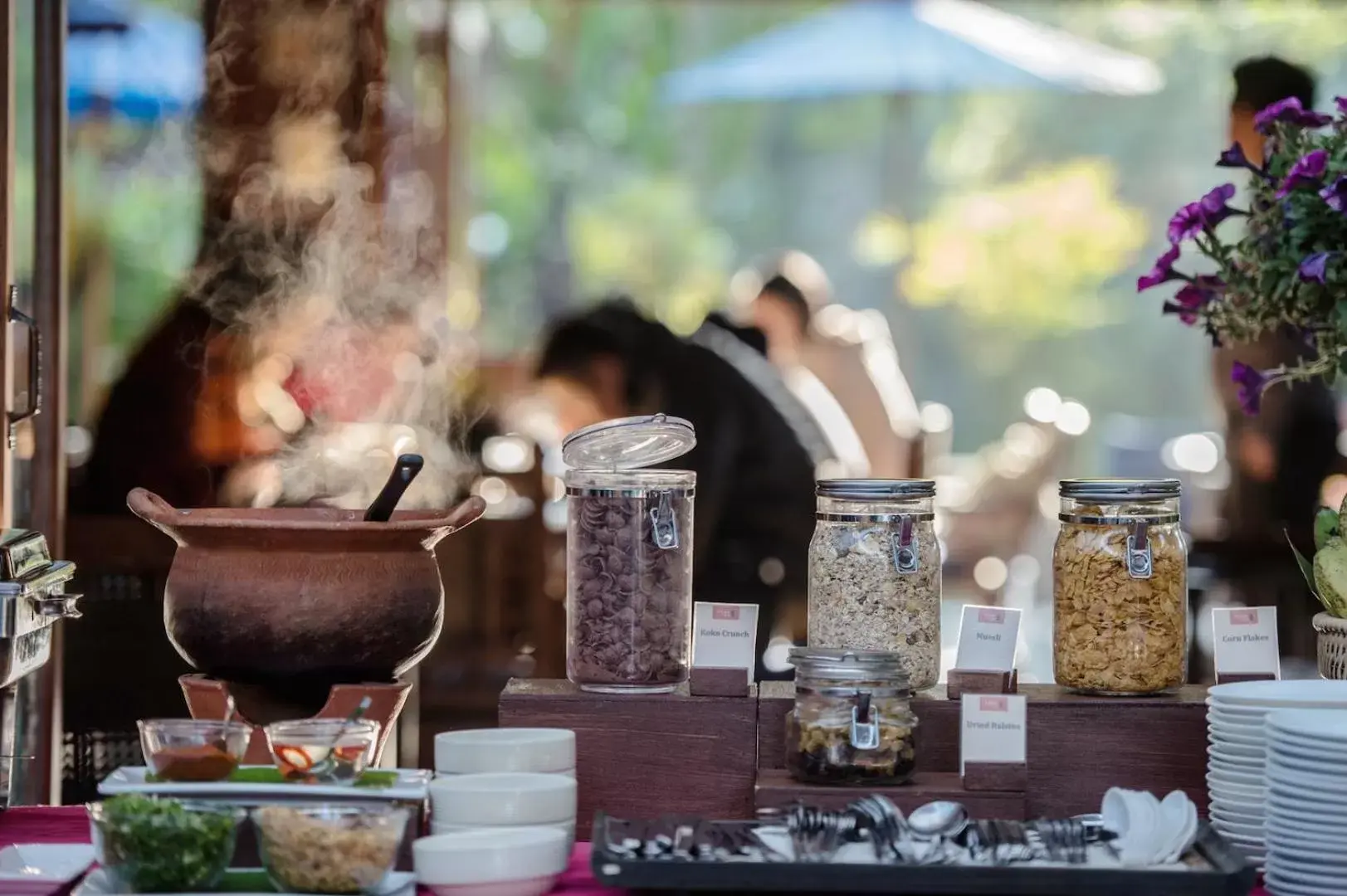 Continental breakfast in Pai Village Boutique Resort