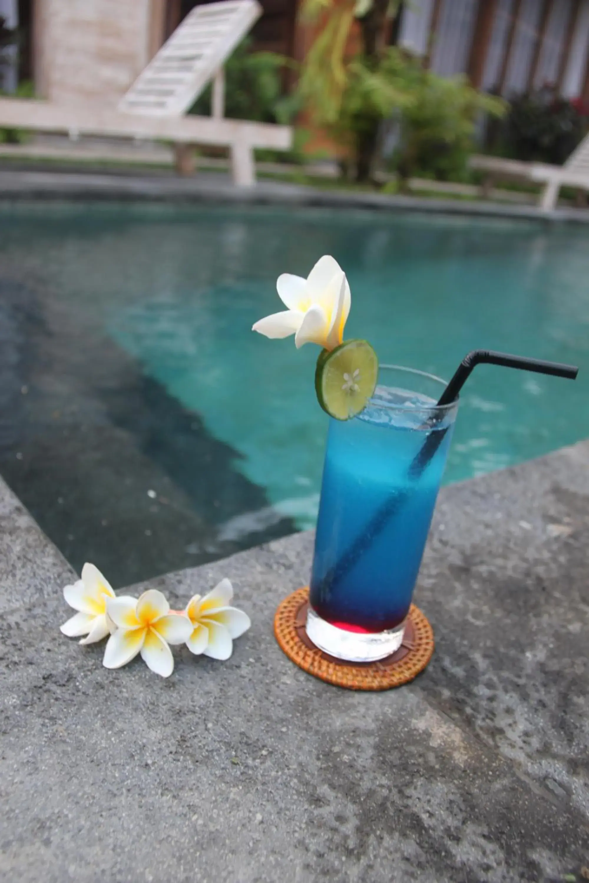 Alcoholic drinks, Swimming Pool in Umaya Villa Ubud