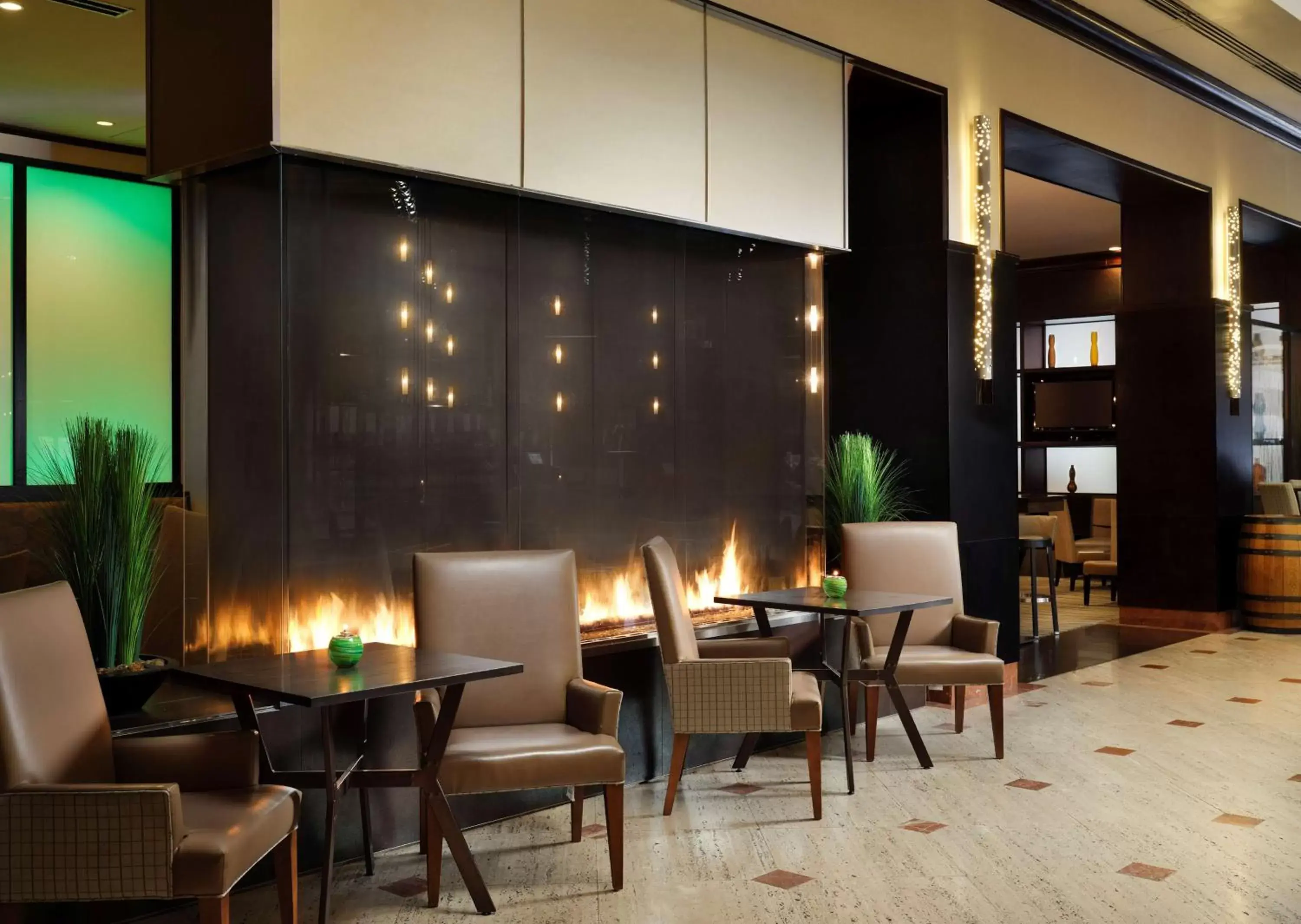 Lobby or reception in Hilton Rosemont Chicago O'Hare Lobby or reception in Hilton Rosemont Chicago O'Hare