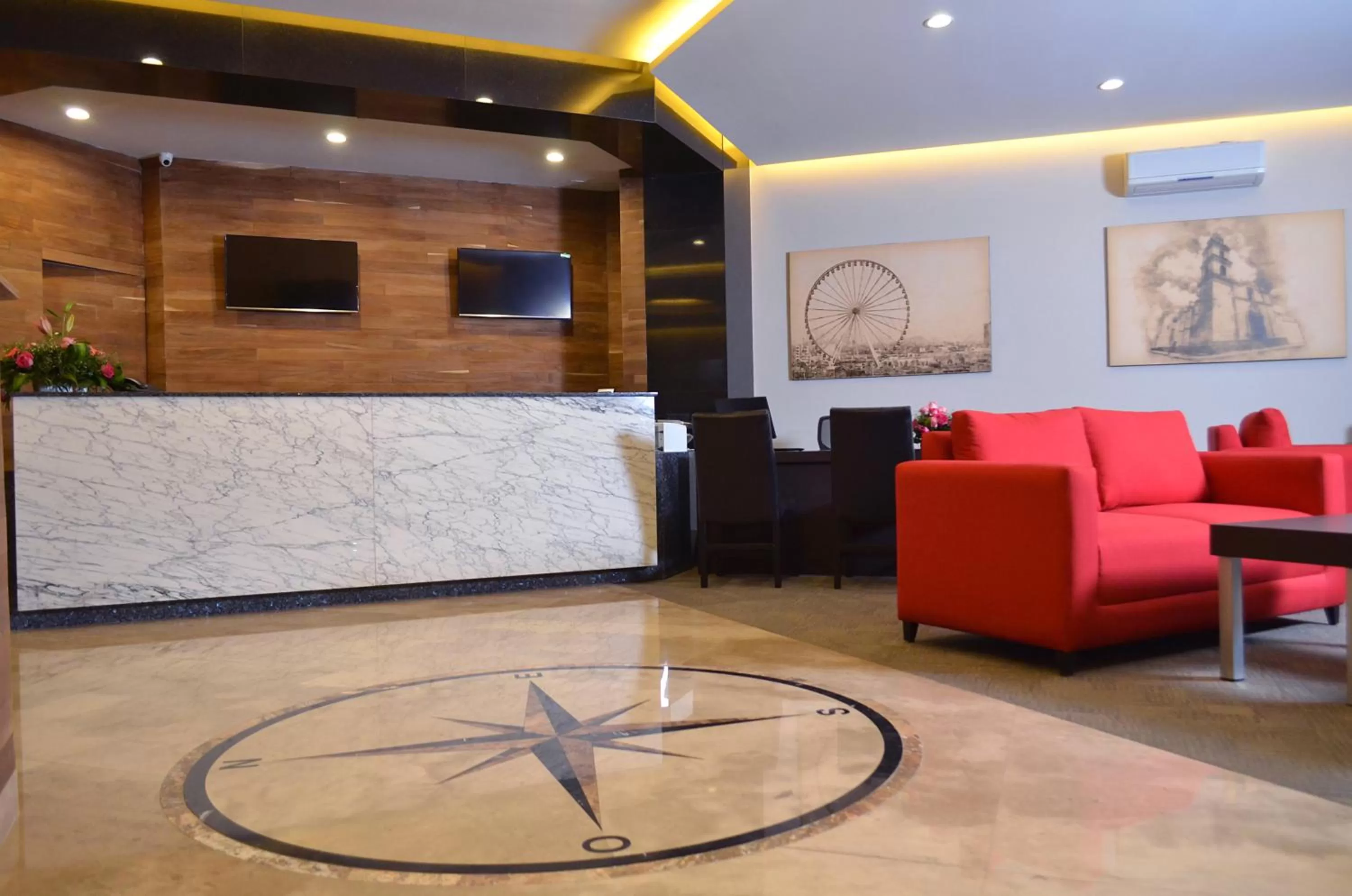 Lobby or reception in Hotel 5 de Mayo