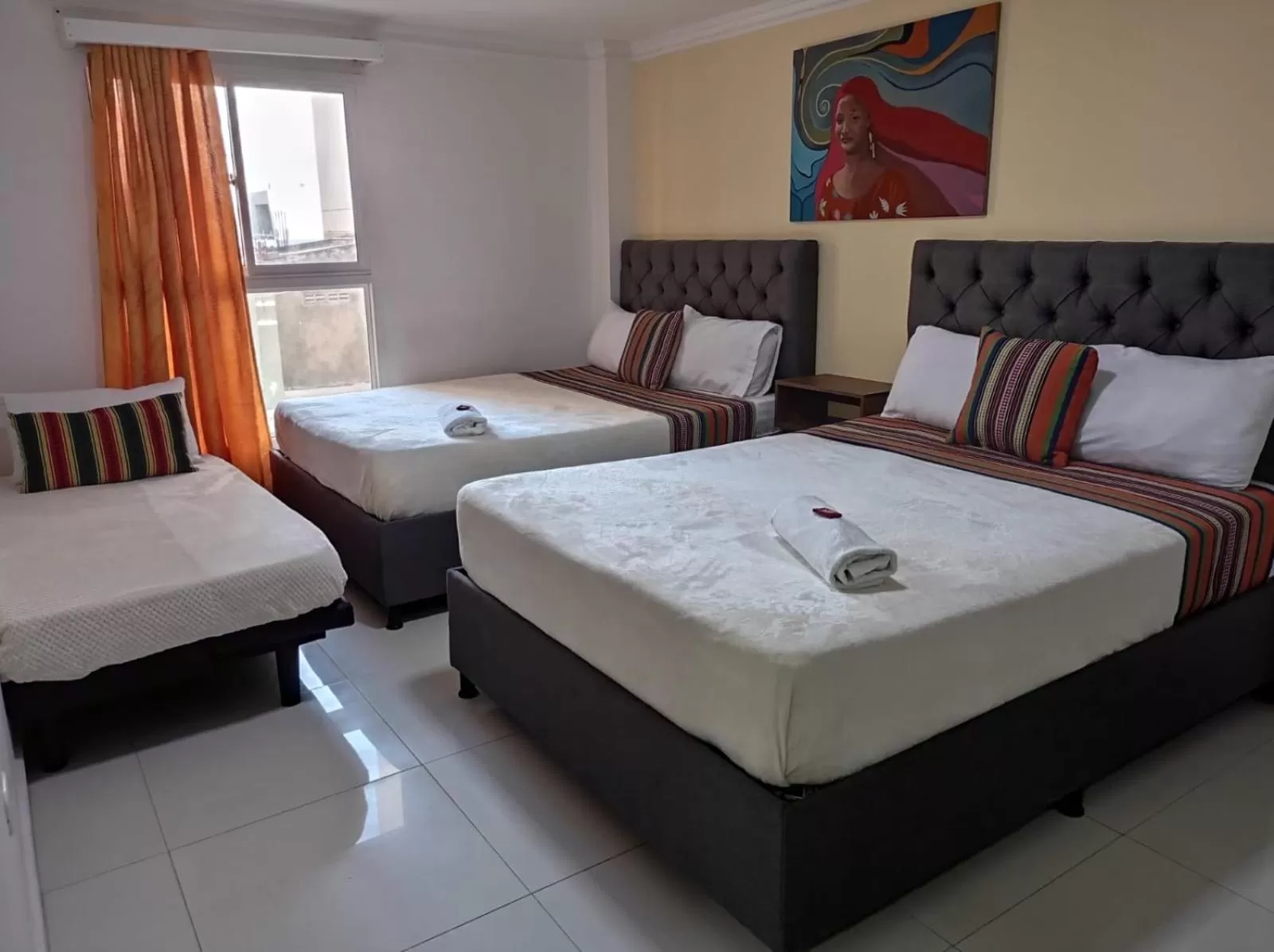 Bed in ANAJIRAWAA HOTEL