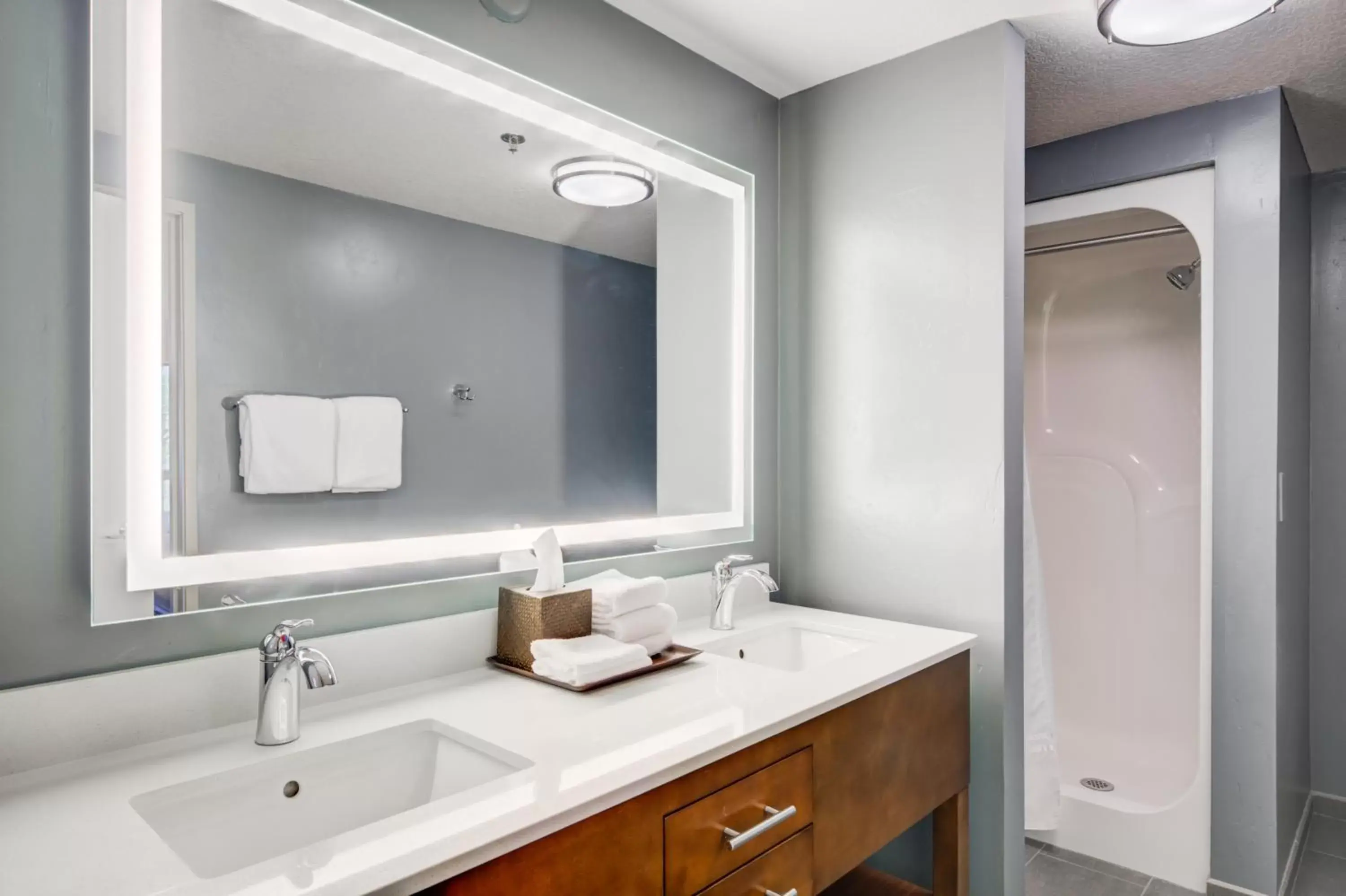 Bathroom in The Pine Lodge on Whitefish River, Ascend Hotel Collection