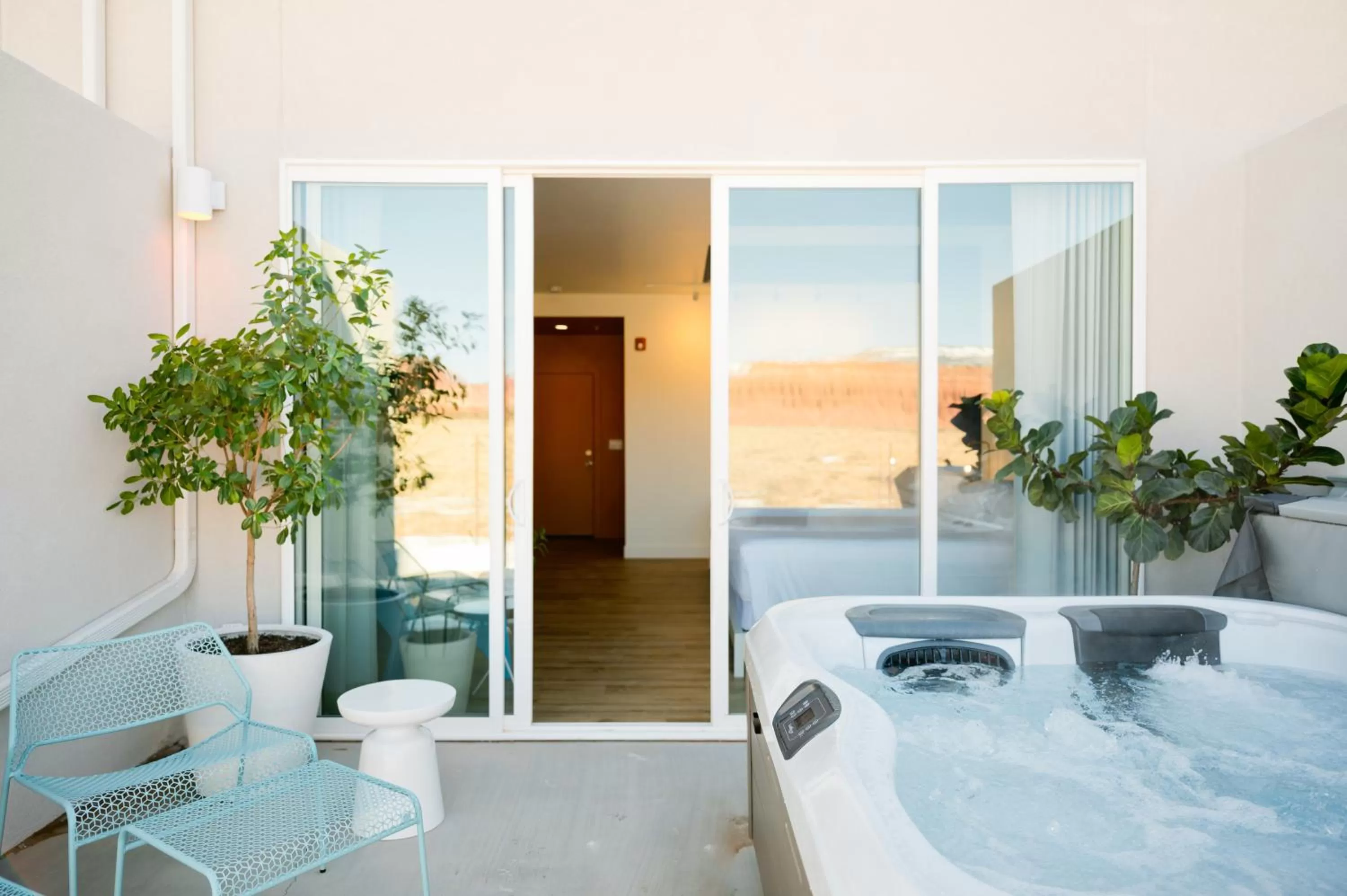 Patio in Skyview Hotel