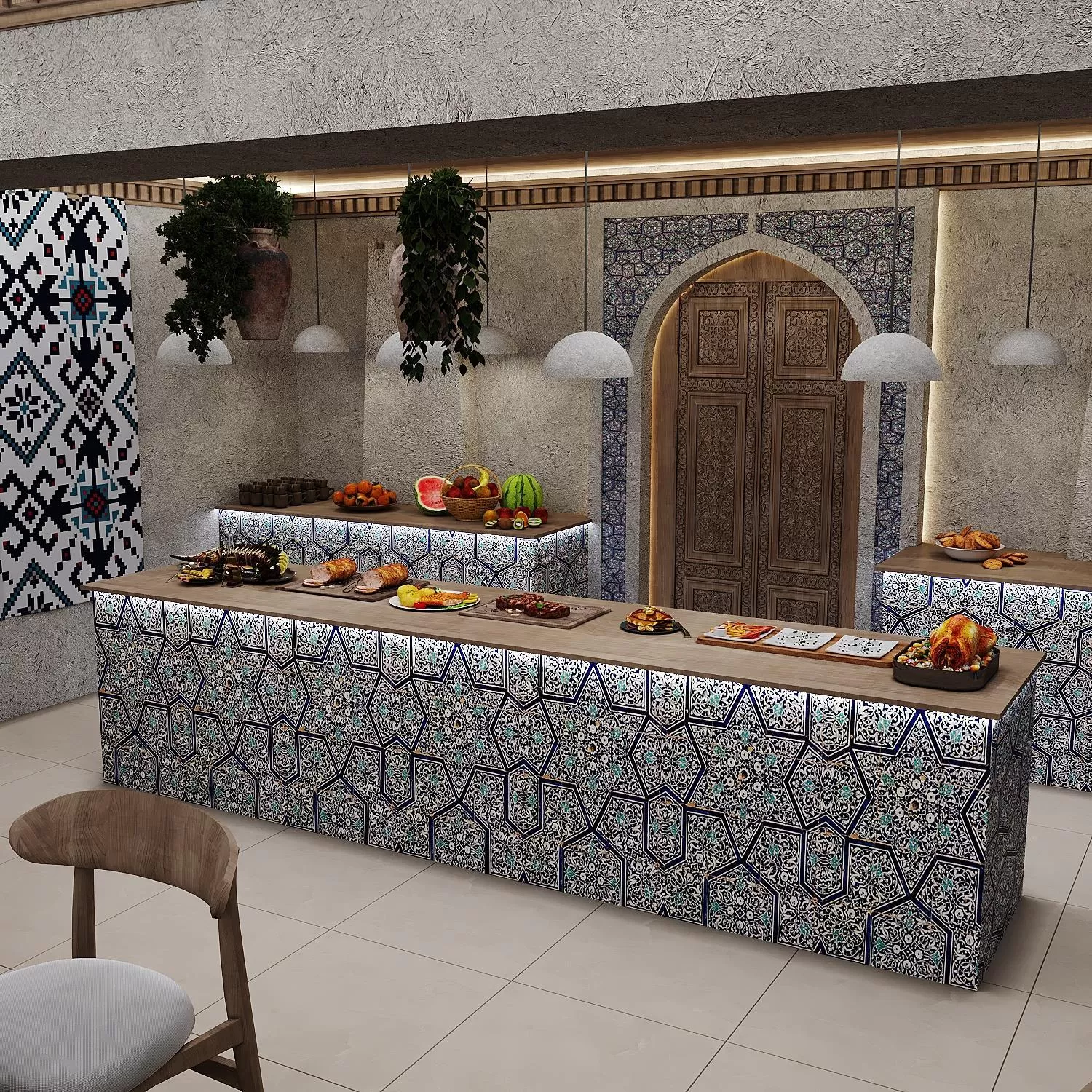 Restaurant/places to eat in Khans Palace Hotel