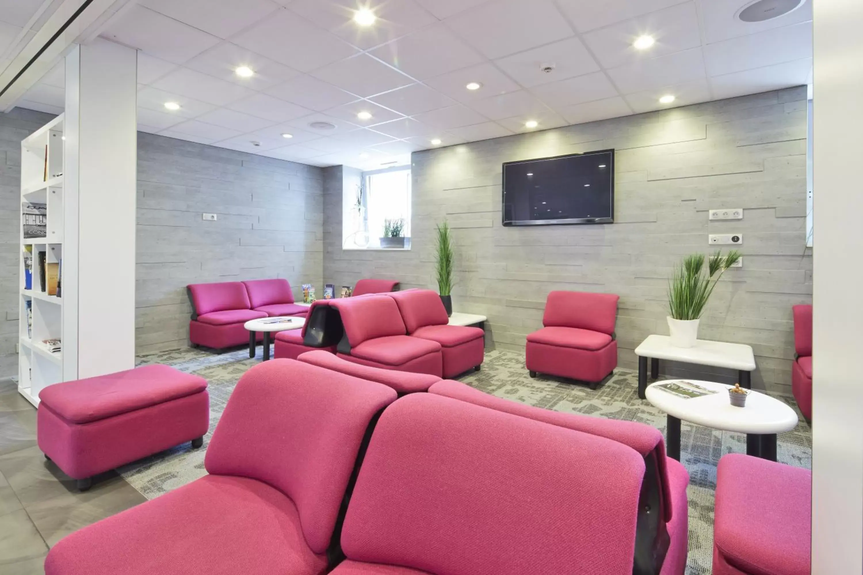 Communal lounge/ TV room, Seating Area in Kyriad Montbeliard Sochaux