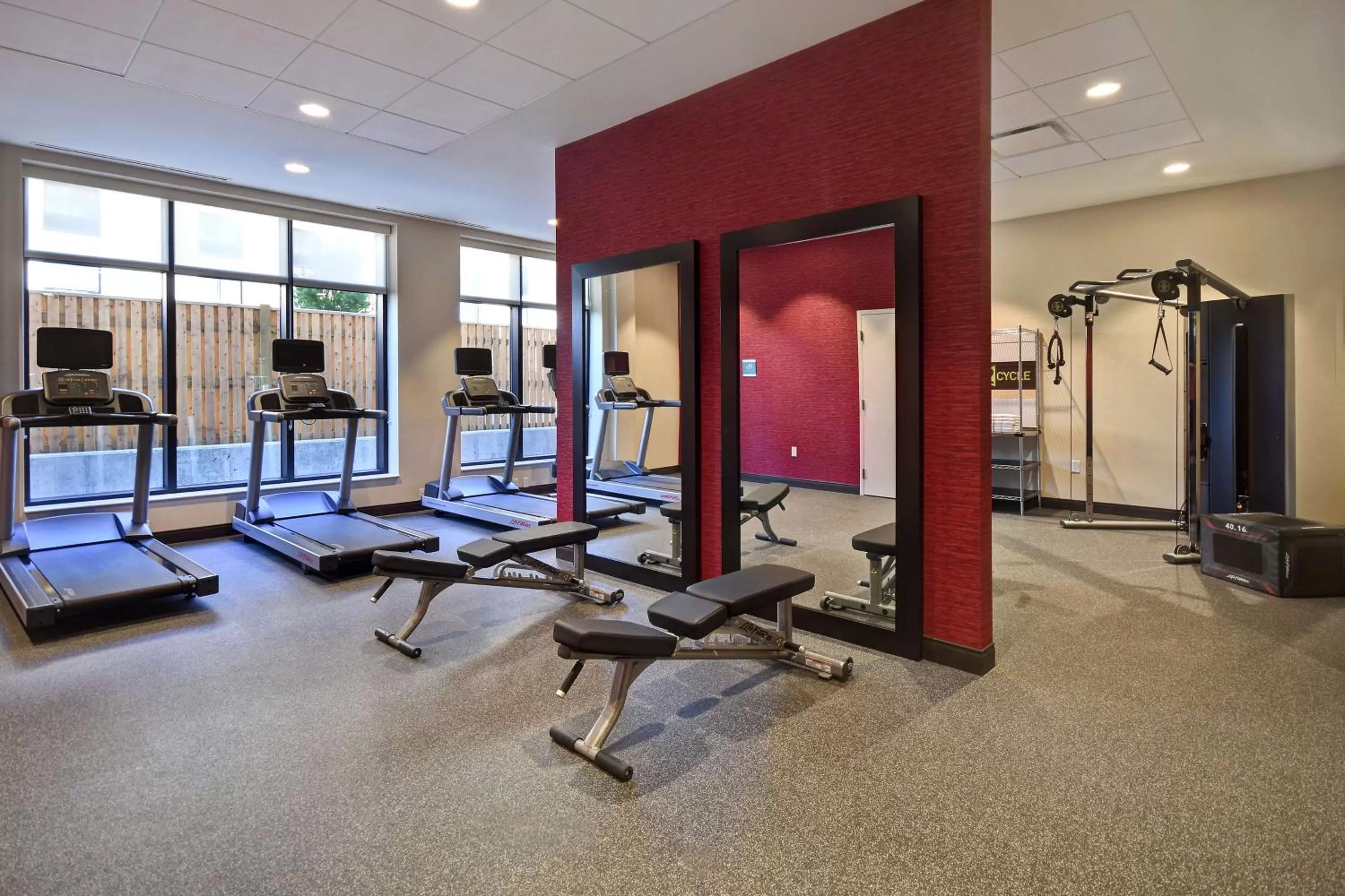 Fitness centre/facilities in Home2 Suites By Hilton Boston South Bay