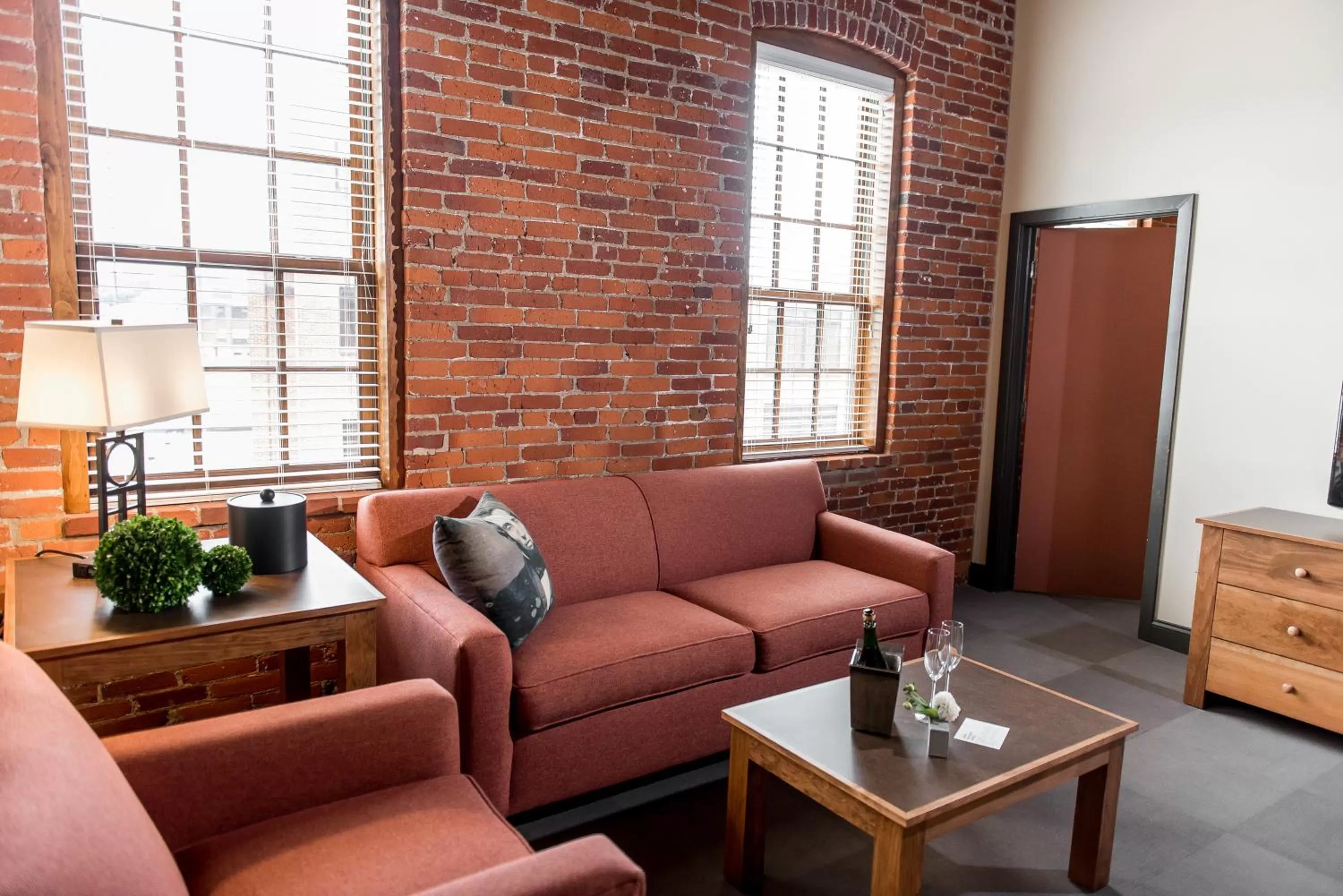 Living room in Cork Factory Hotel