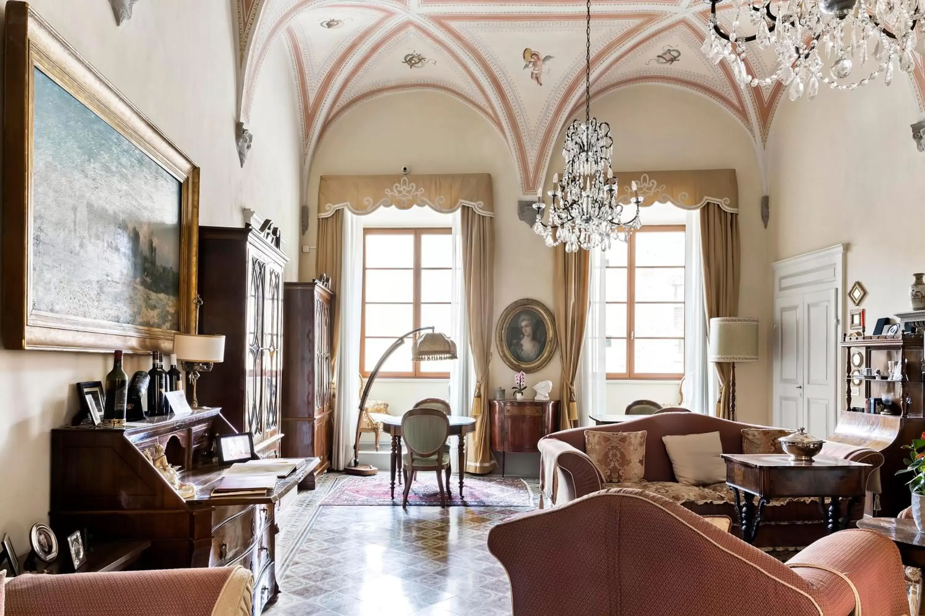 Communal lounge/ TV room, Restaurant/Places to Eat in Residenza d'Epoca Palazzo Borghesi