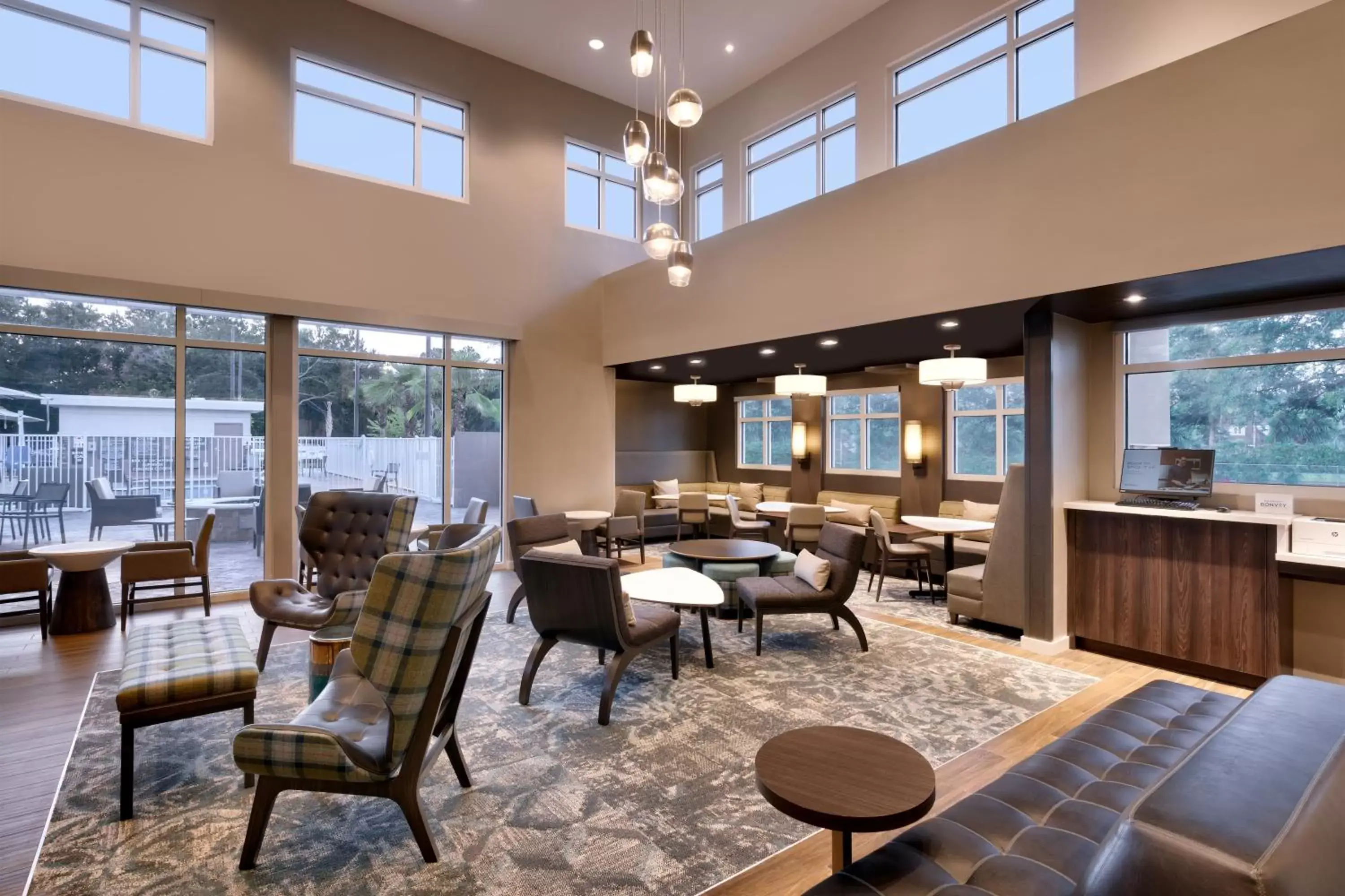 Lobby or reception, Restaurant/Places to Eat in Residence Inn by Marriott Brunswick