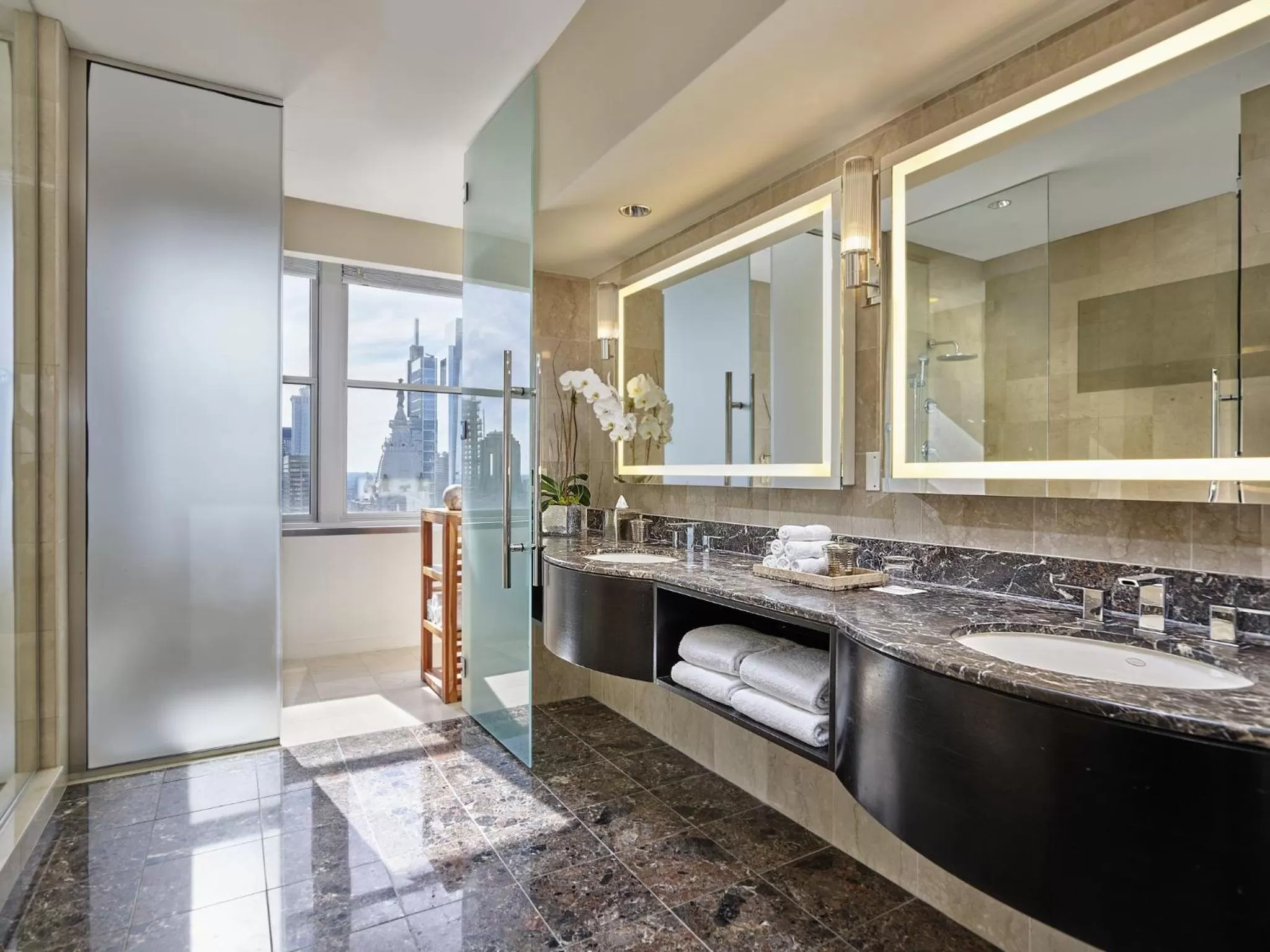 Bathroom in Loews Philadelphia Hotel