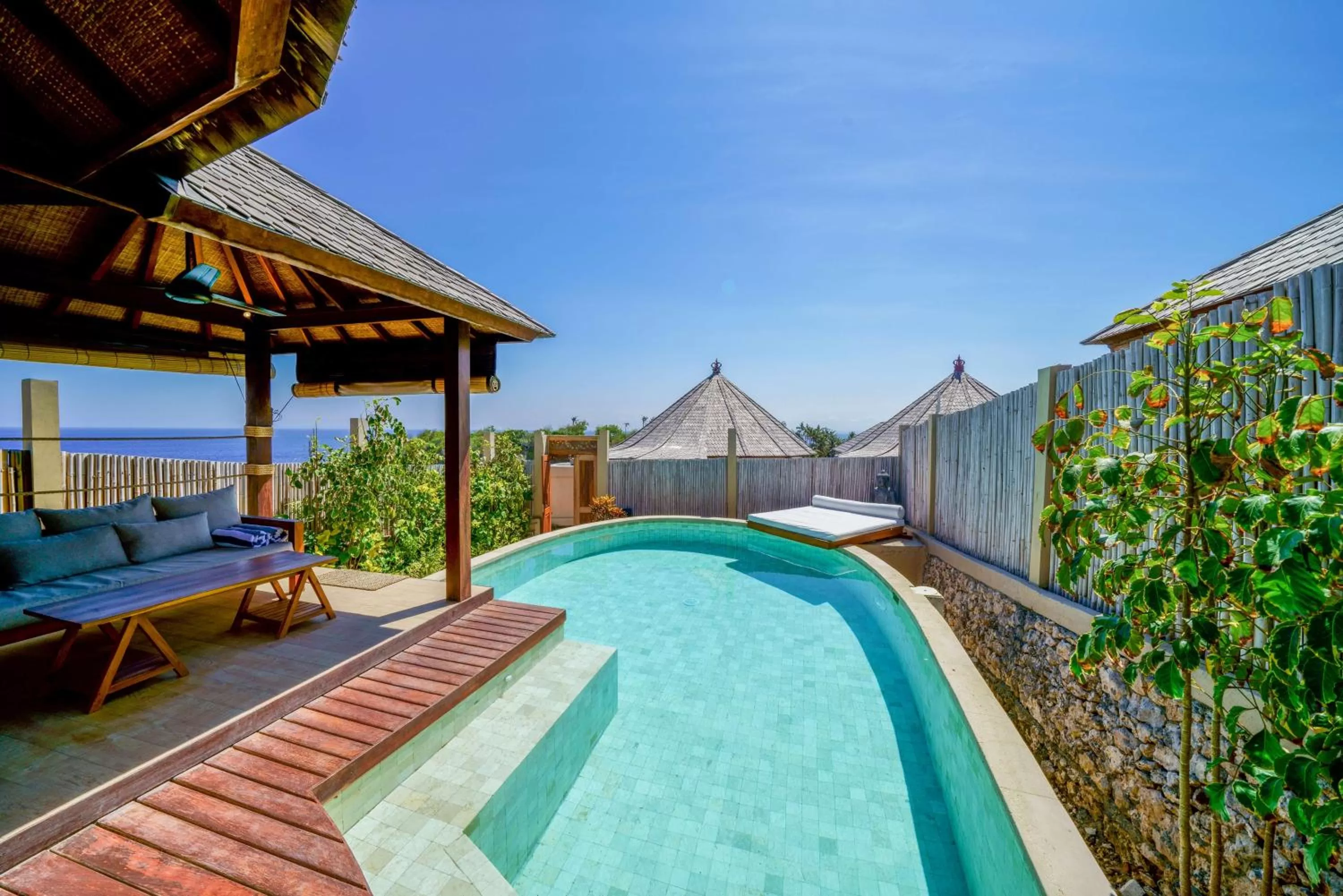 Pool view in Blue Lagoon Avia Villas