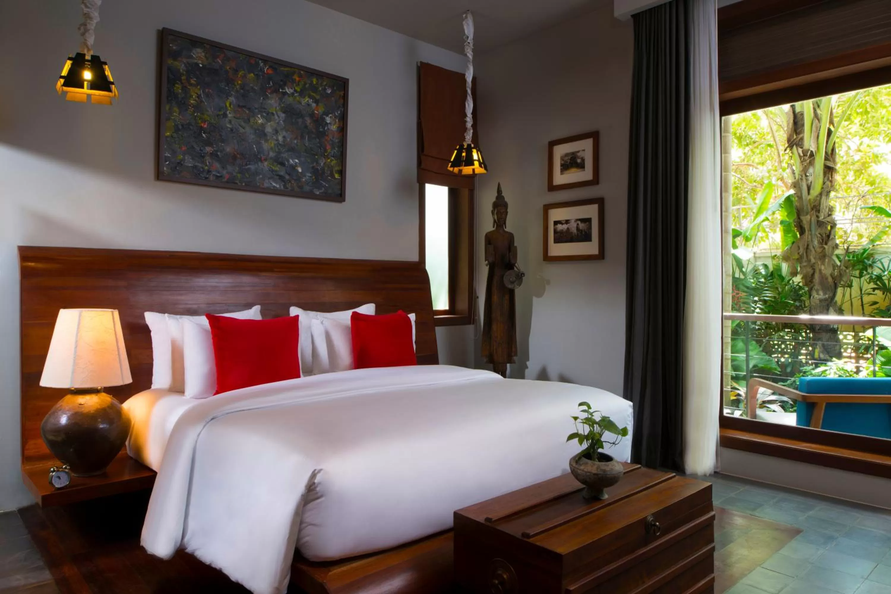 Bed in Sokkhak Boutique Resort & Spa