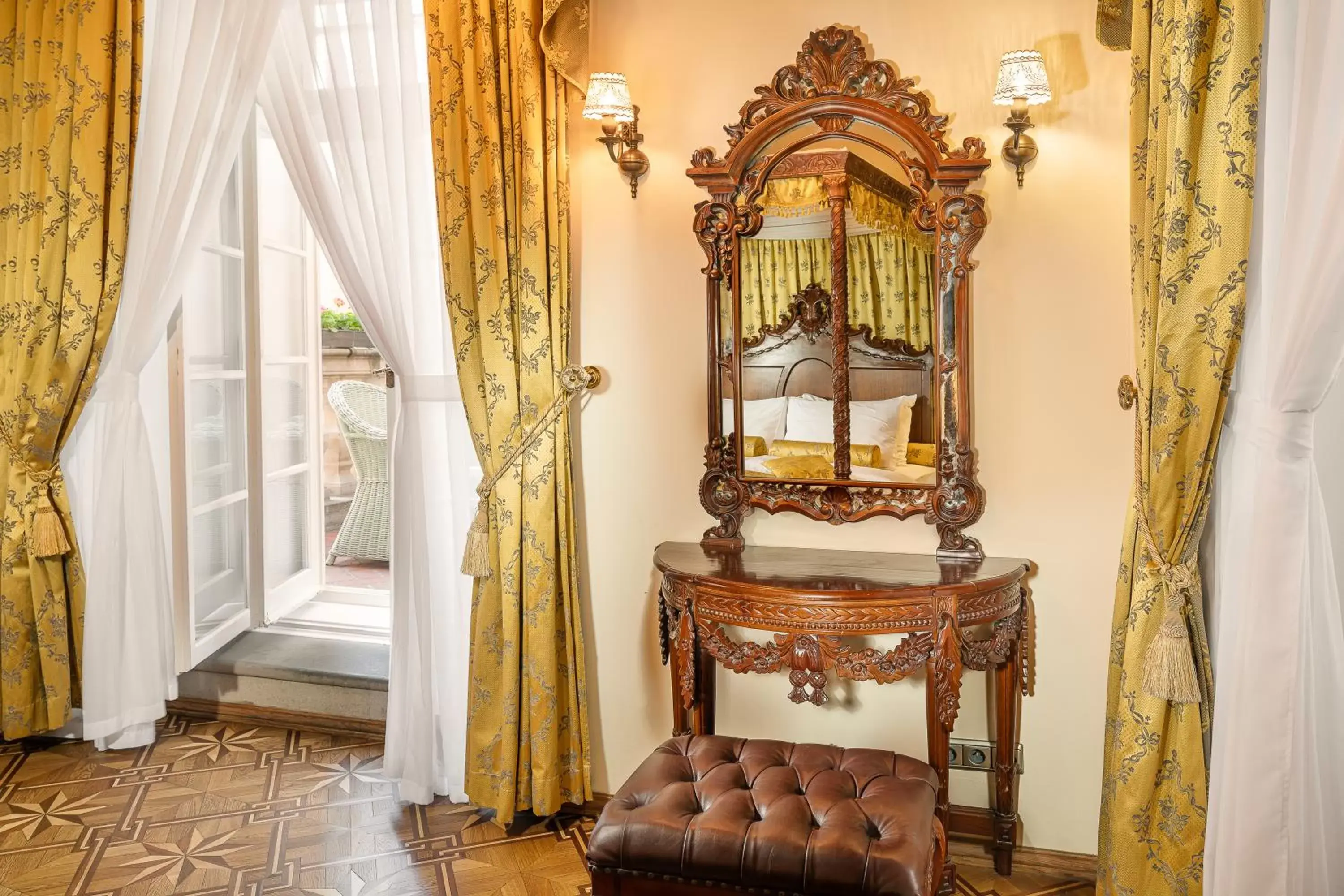 View (from property/room), Bed in Hotel U Prince Prague by BHG View (from property/room), Bed in Hotel U Prince Prague by BHG