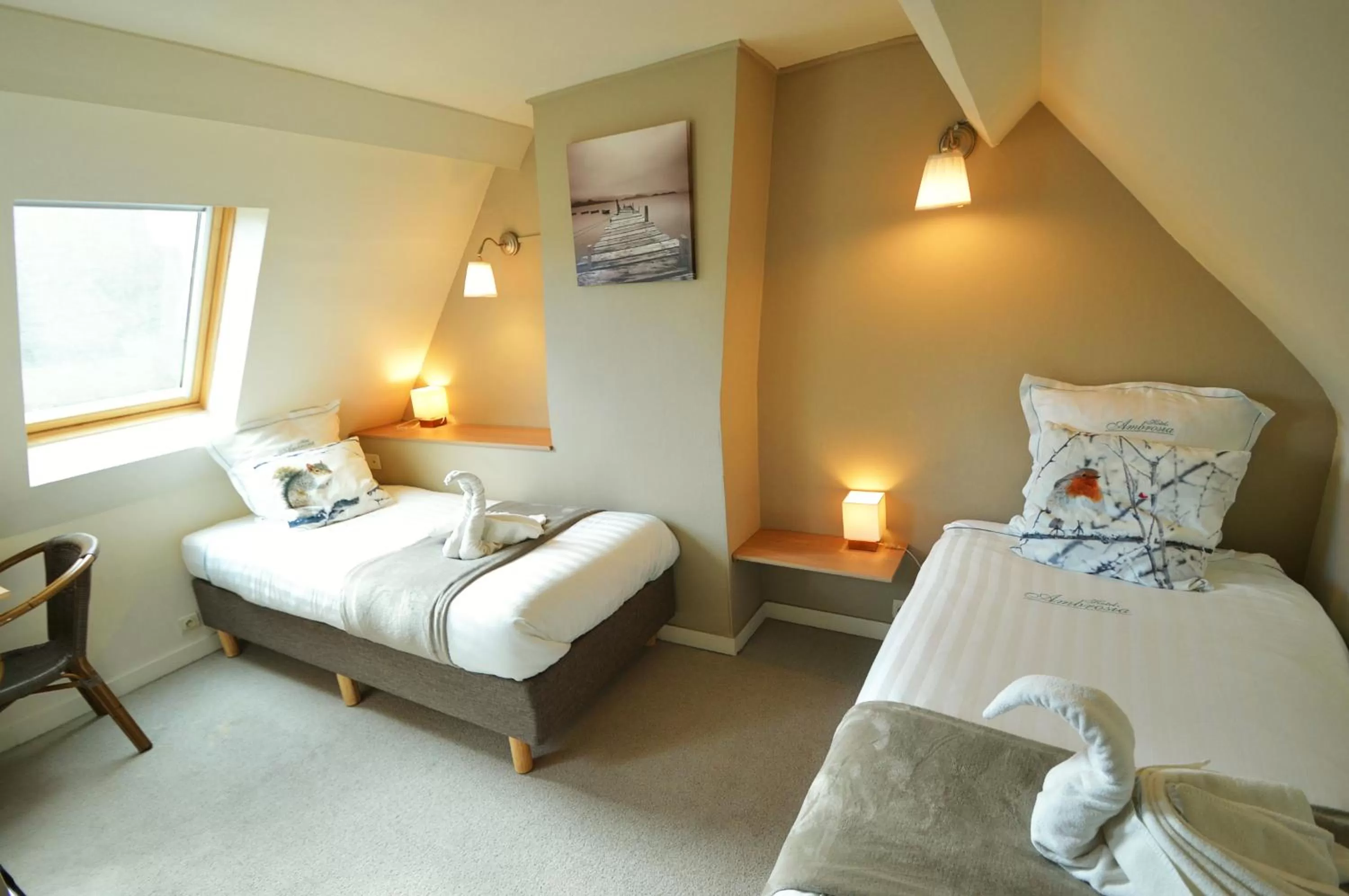 Bed in Hotel Ambrosia