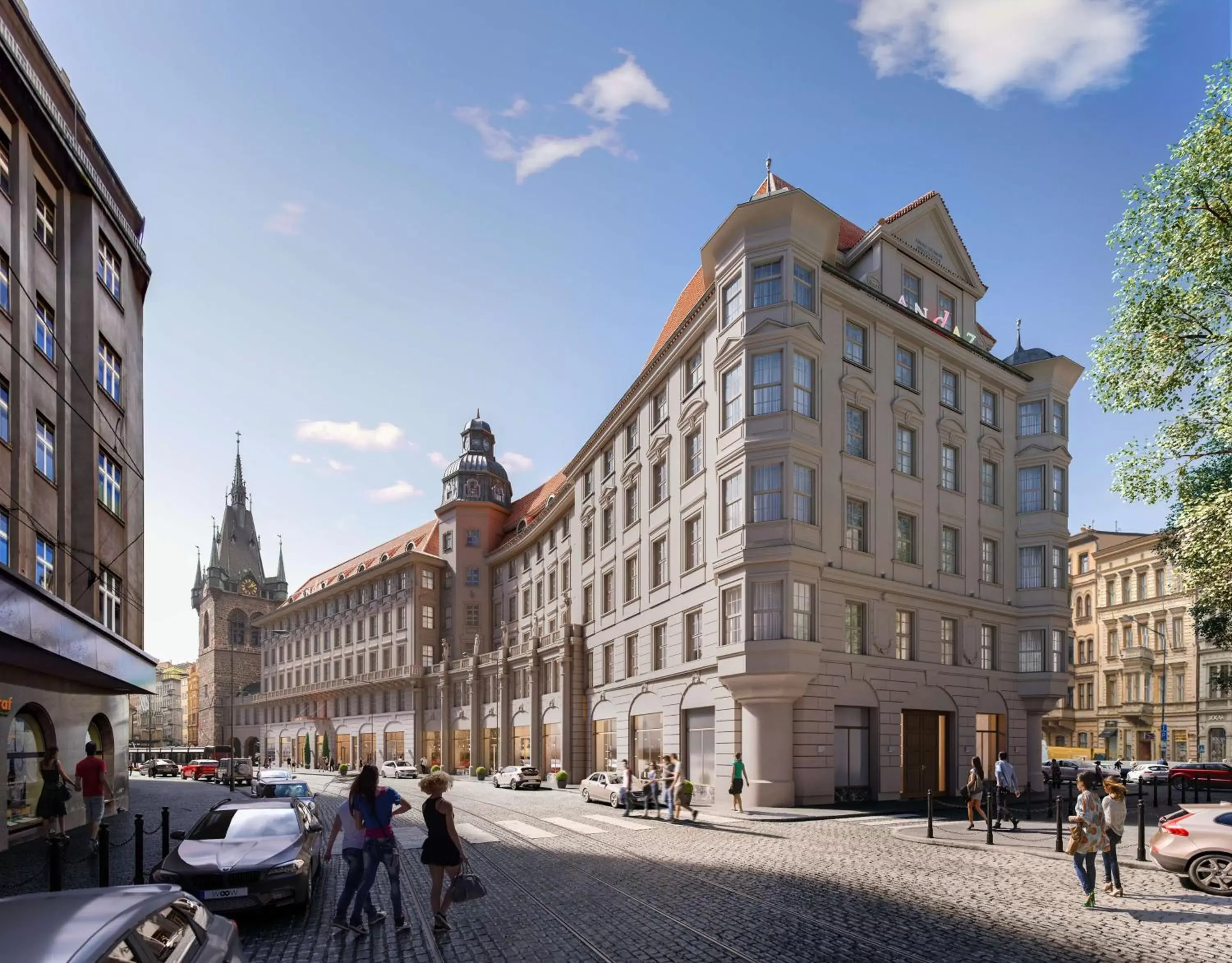 Property building in Andaz Prague, By Hyatt Property building in Andaz Prague, By Hyatt