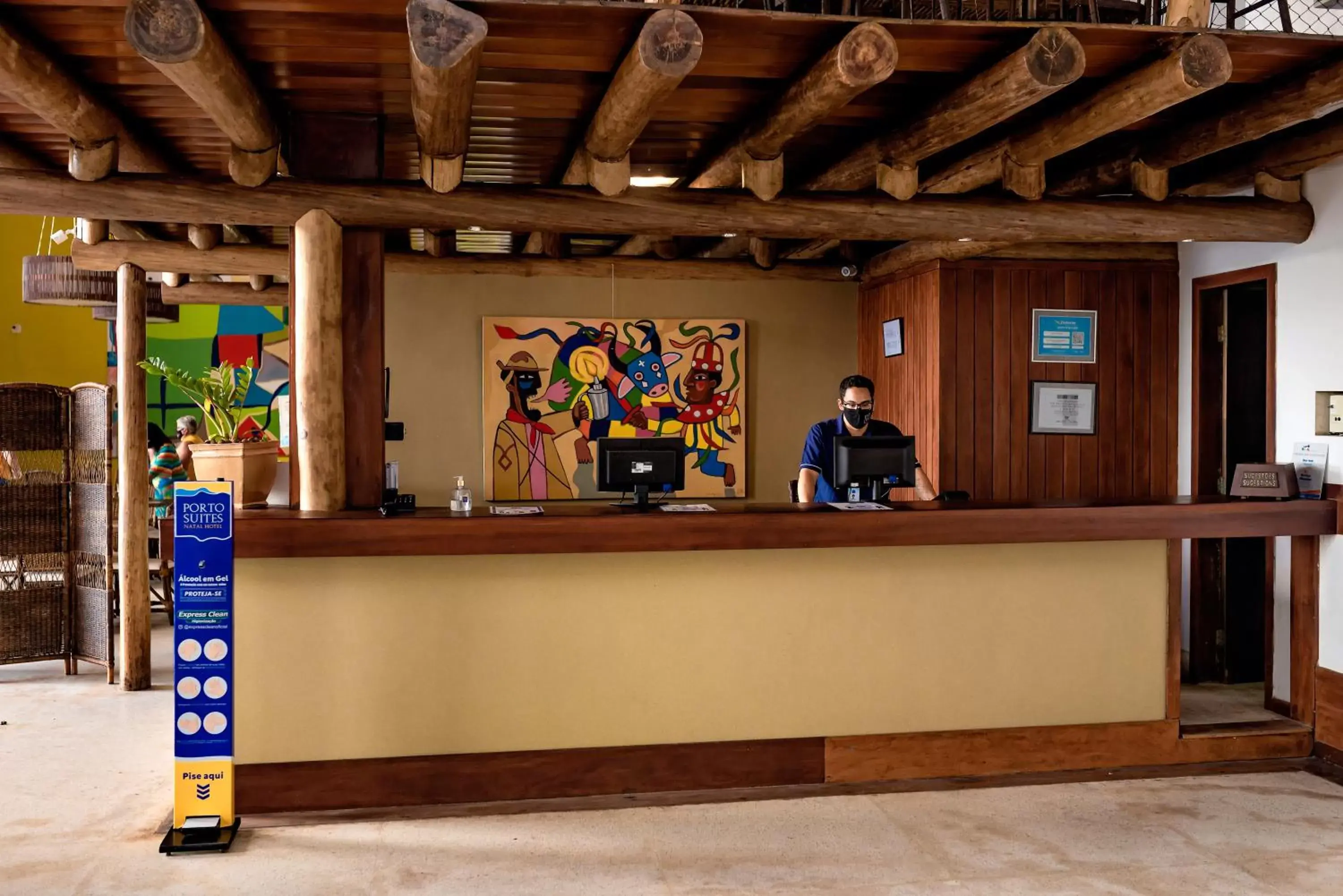 Lobby or reception in Porto Suítes Natal Hotel