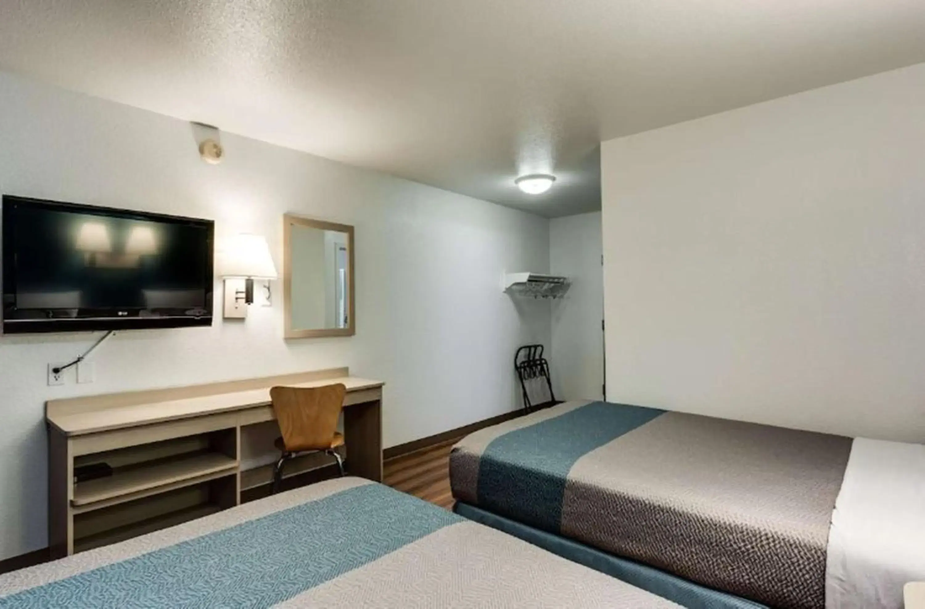 Bed in Motel 6-Spokane, WA - West