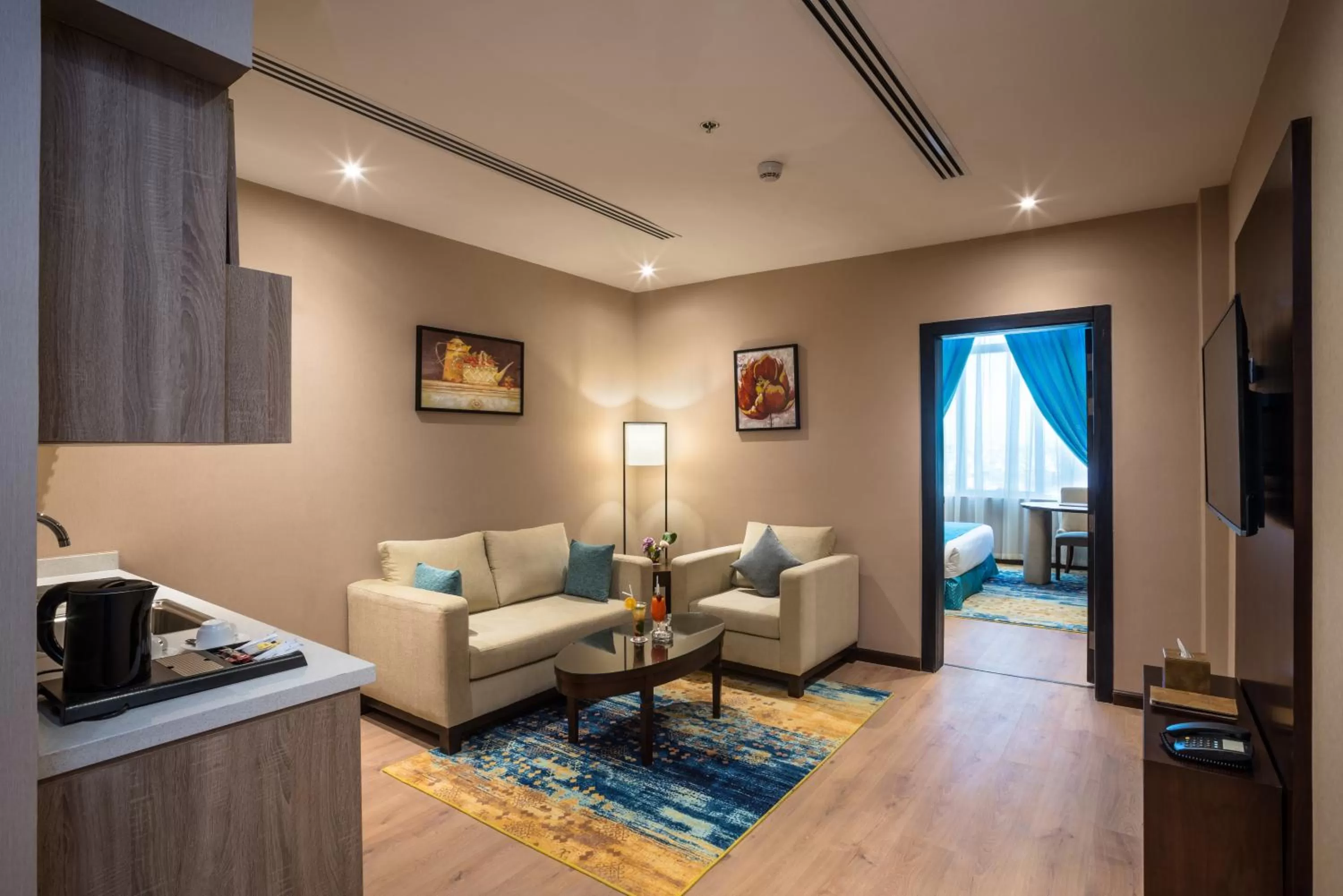 Seating area in Naviti Warwick Dammam