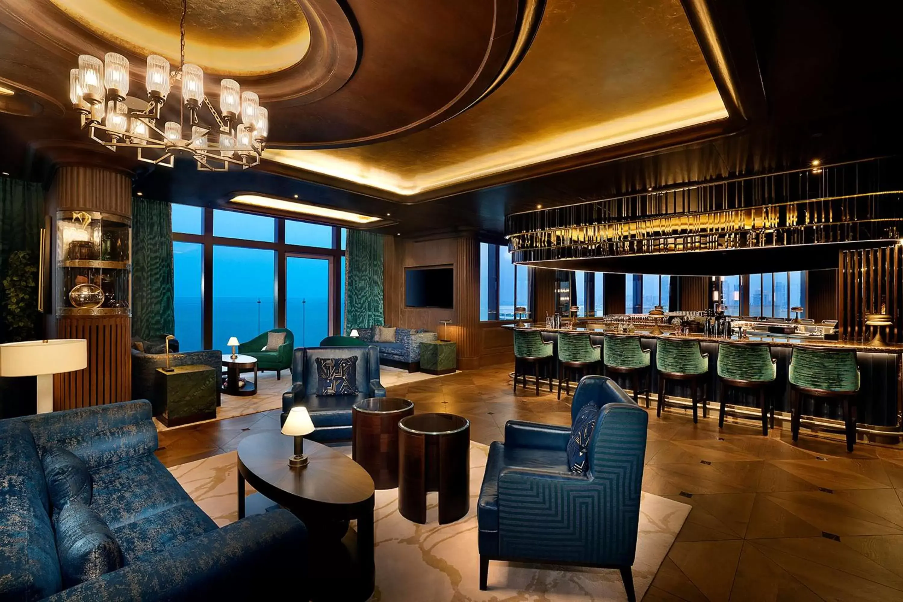 Dining area in Waldorf Astoria Lusail, Doha