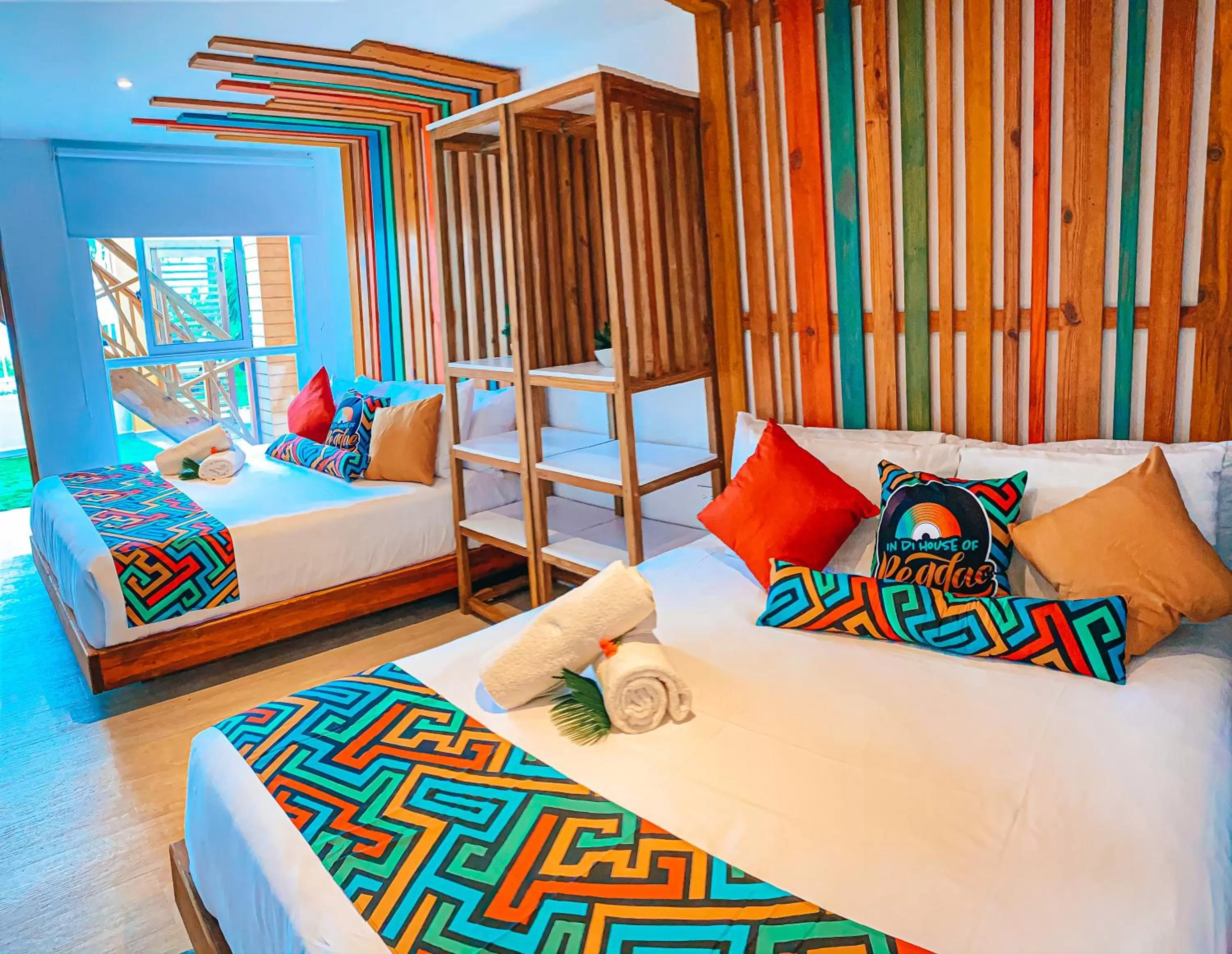 Bedroom, Bed in In Di House of Reggae Boutique