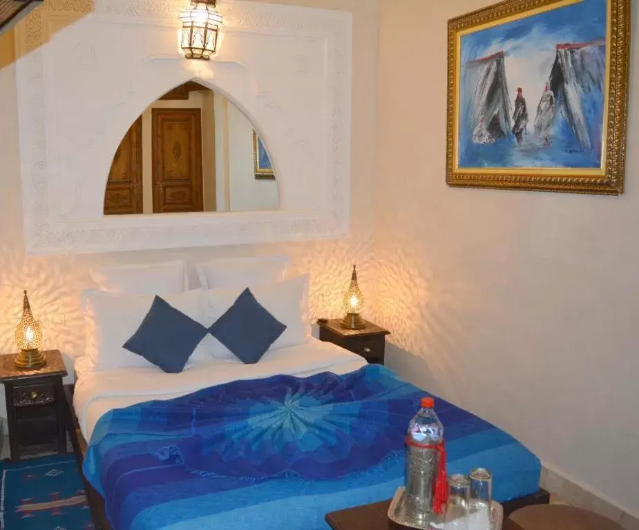 Bed in Riad Ghali Hotel & SPA