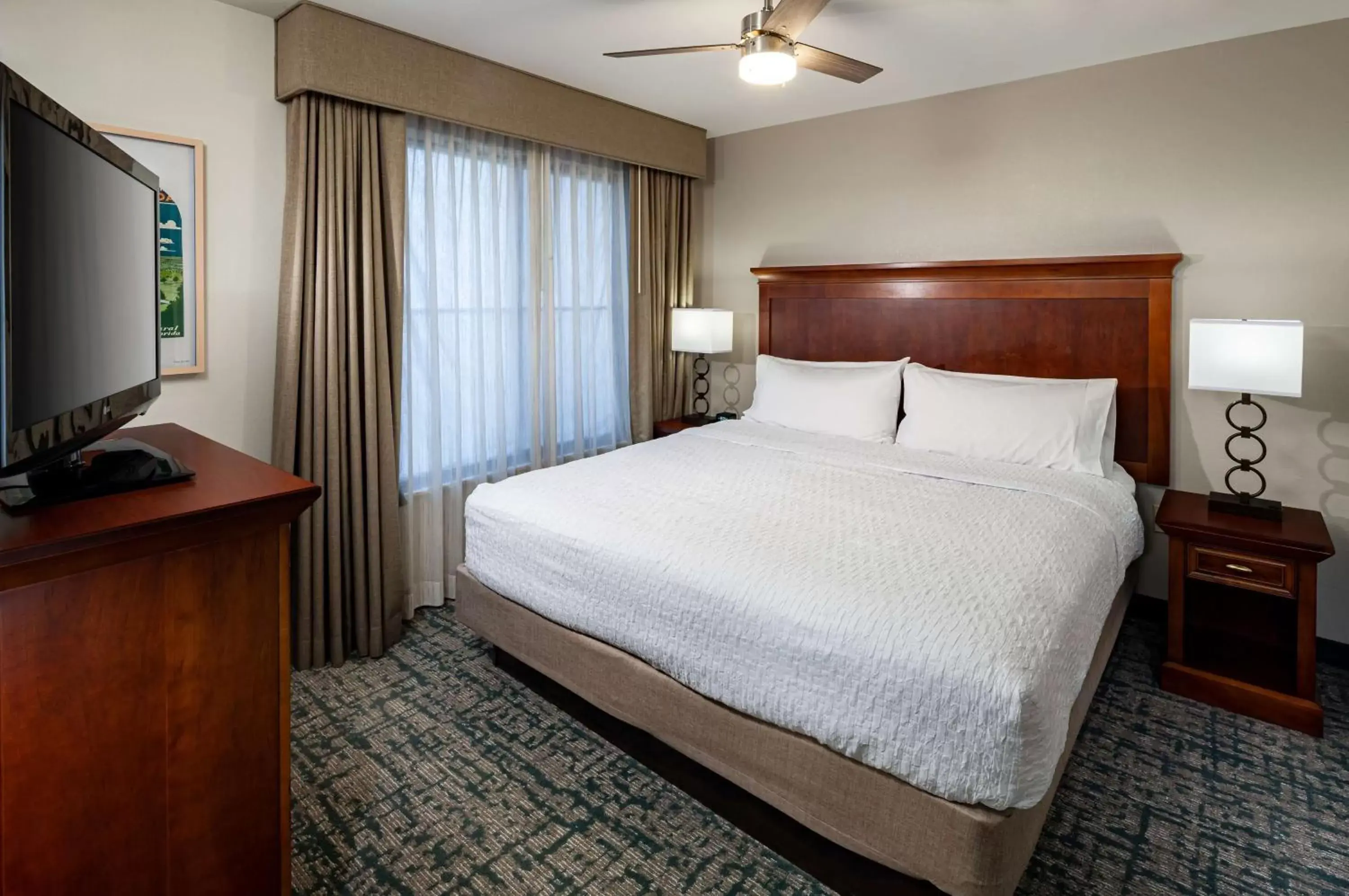 Bed in Homewood Suites by Hilton Gainesville