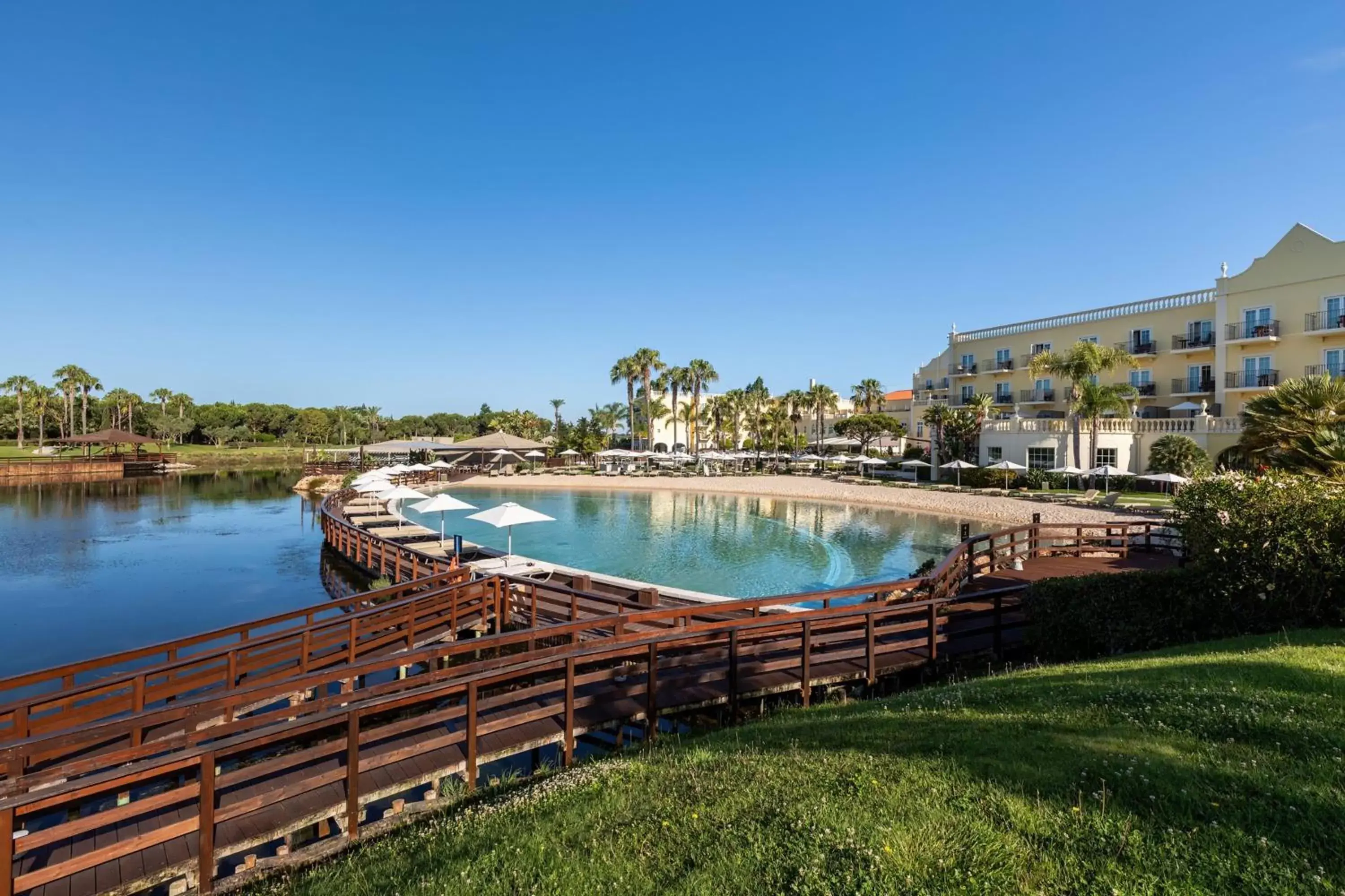 Swimming pool in Domes Lake Algarve, Autograph Collection