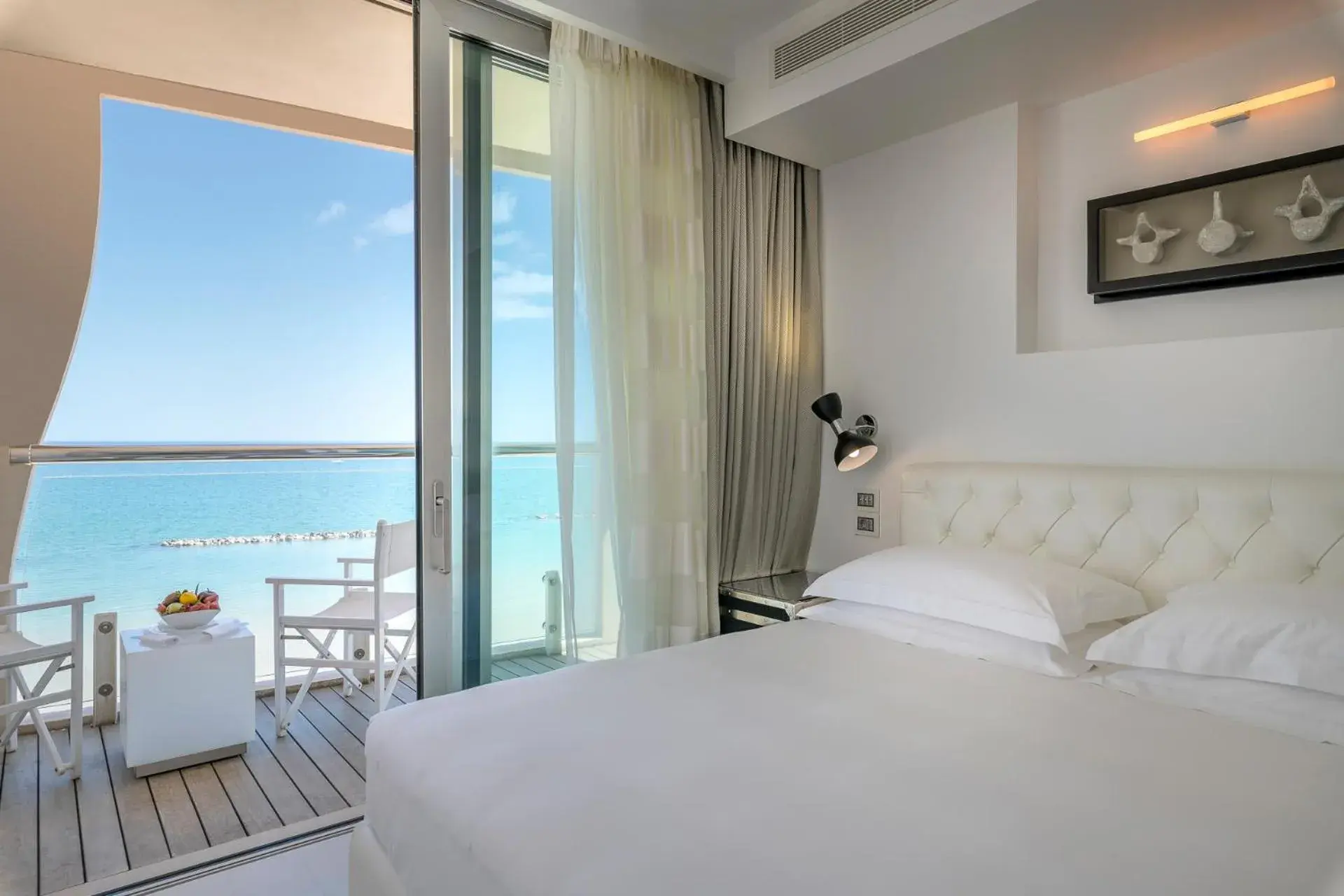 Balcony/Terrace, Bed in Excelsior Hotel, SPA & Lido - Preferred Hotels & Resorts Balcony/Terrace, Bed in Excelsior Hotel, SPA & Lido - Preferred Hotels & Resorts