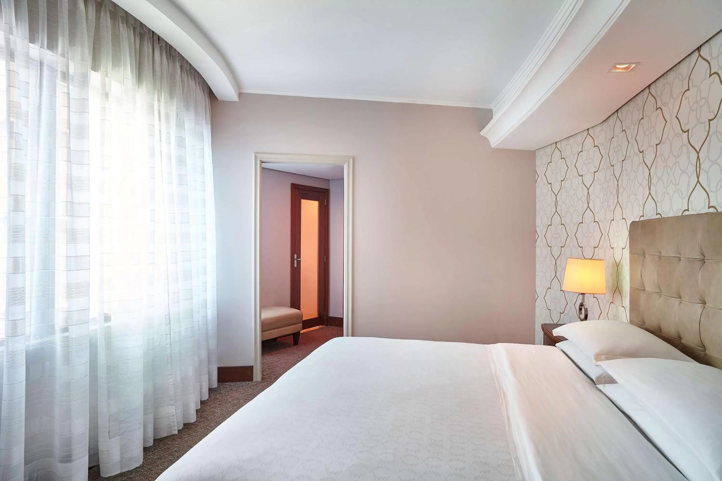 Bed in Hilton Porto Alegre, Brazil