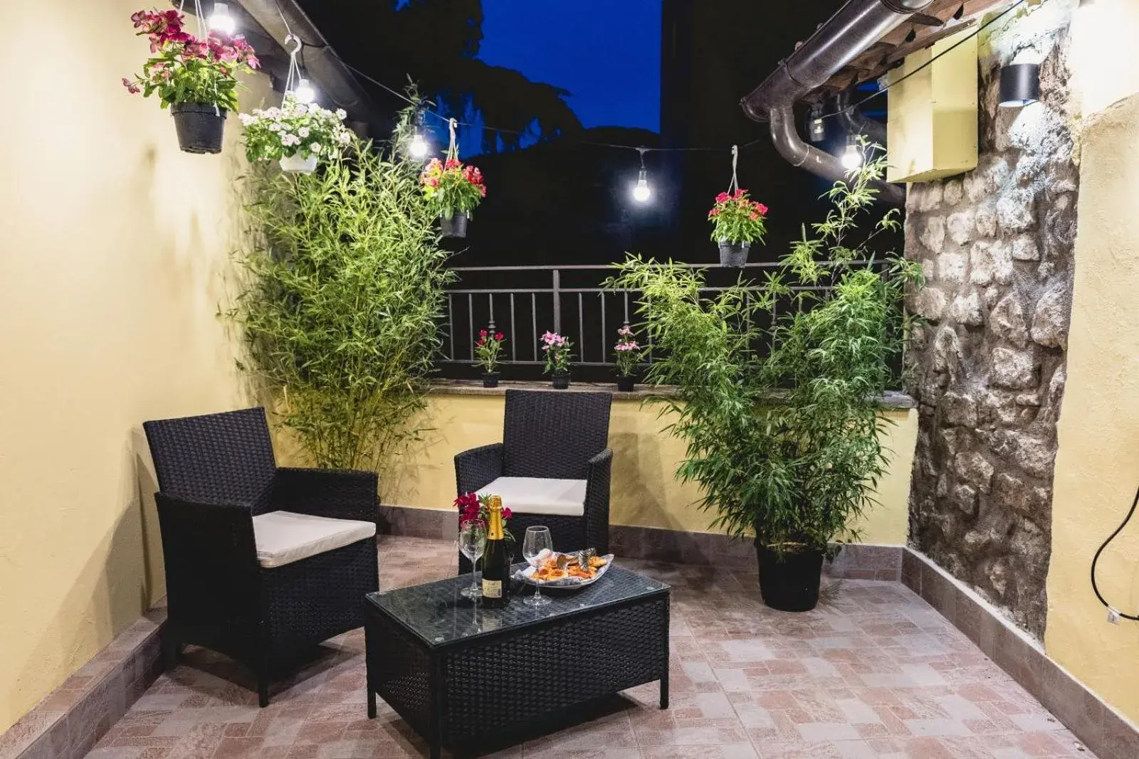 Patio in Le Undici Rose Hotel