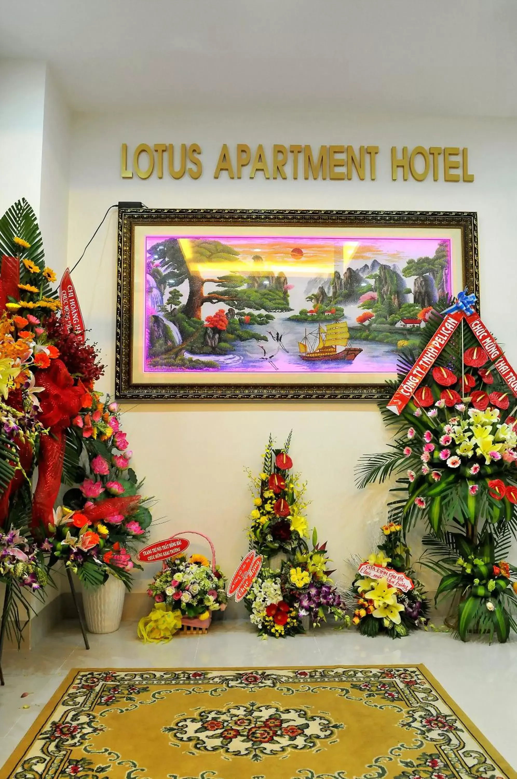 Decorative detail in Lotus Apartment Hotel