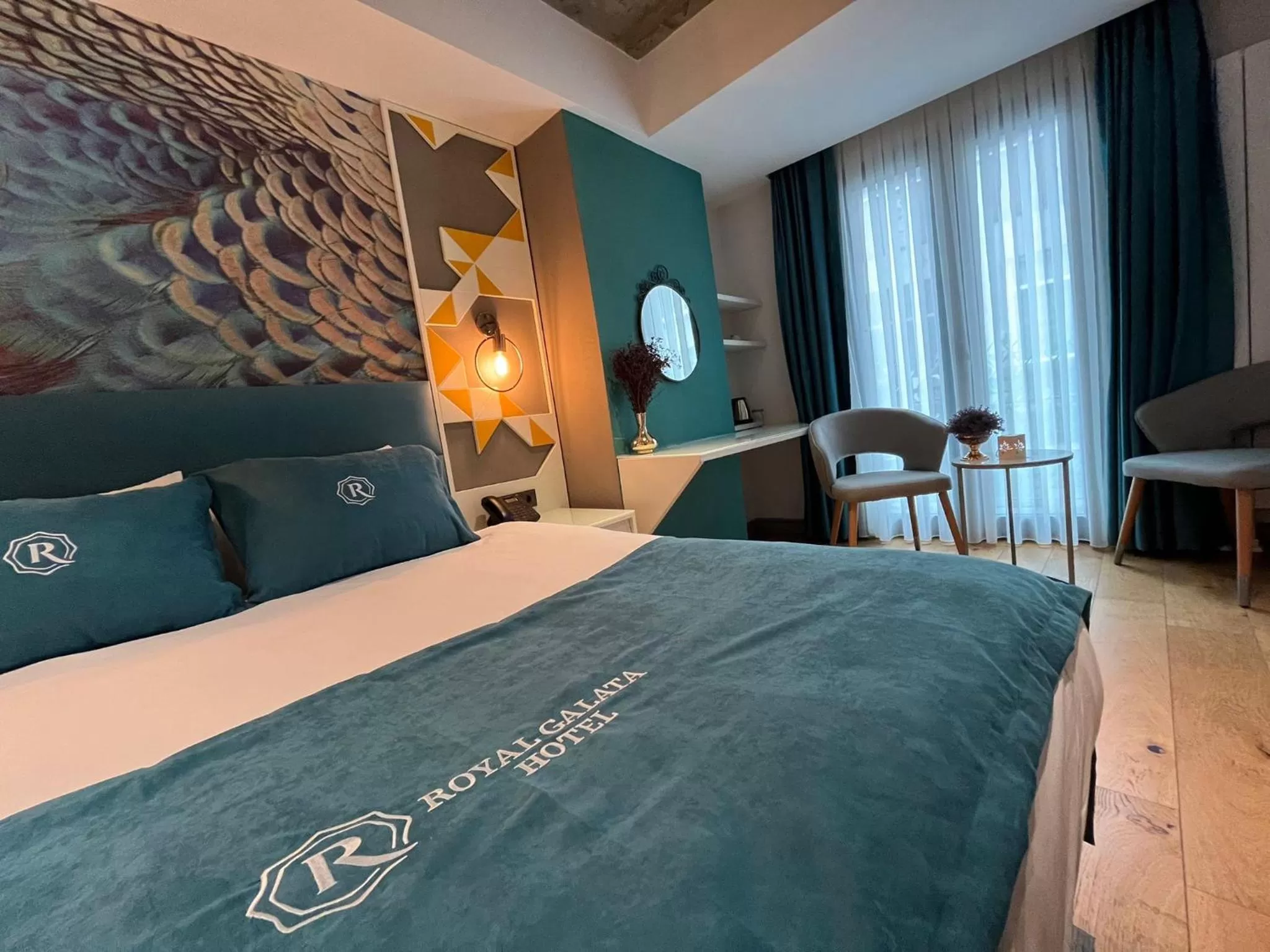 Bed in Royal Galata Hotel