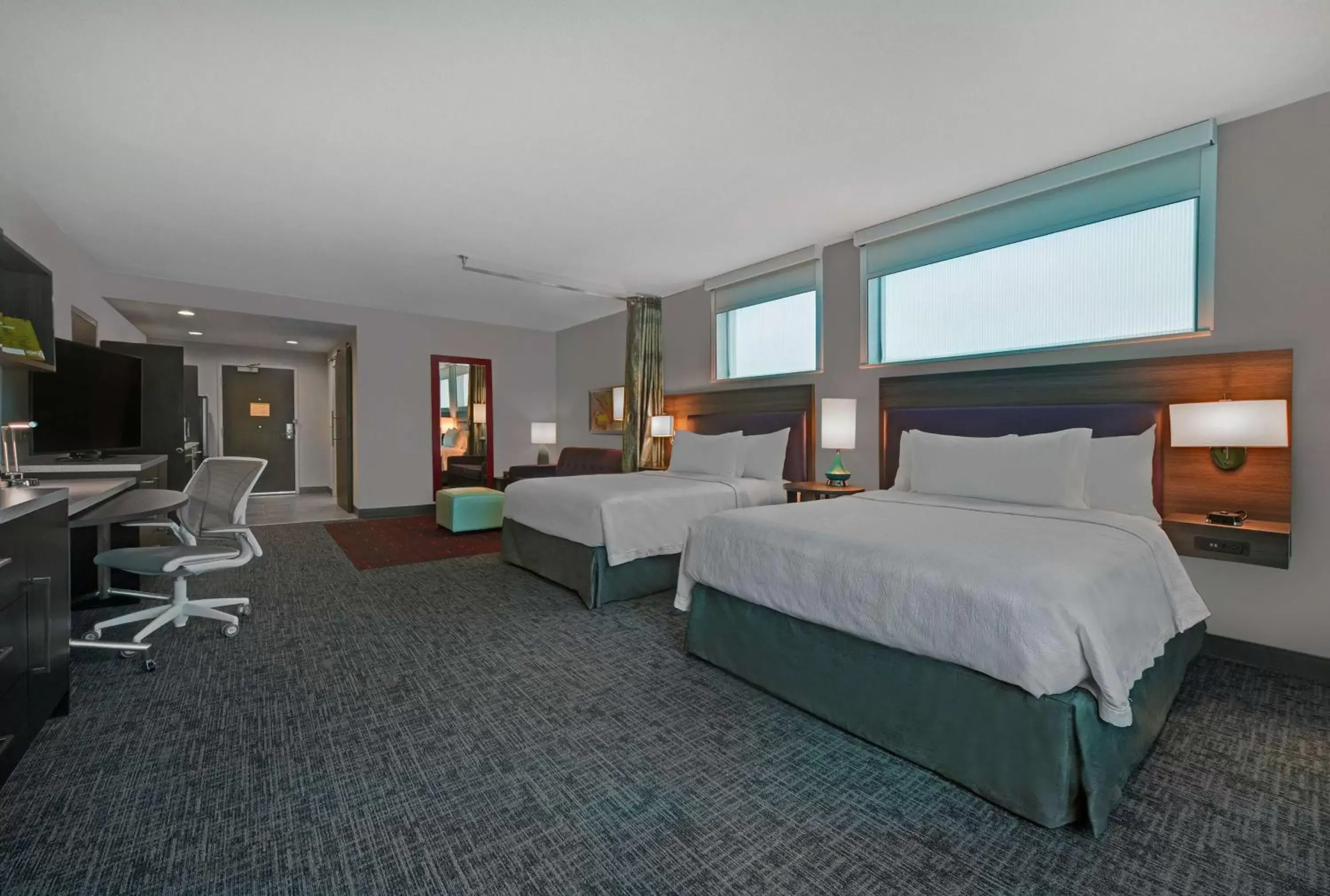Bed in Home2 Suites By Hilton Memphis Wolfchase Galleria