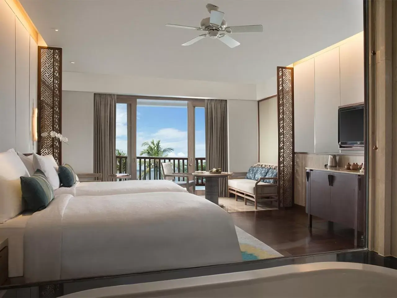 Bed in Conrad Bali